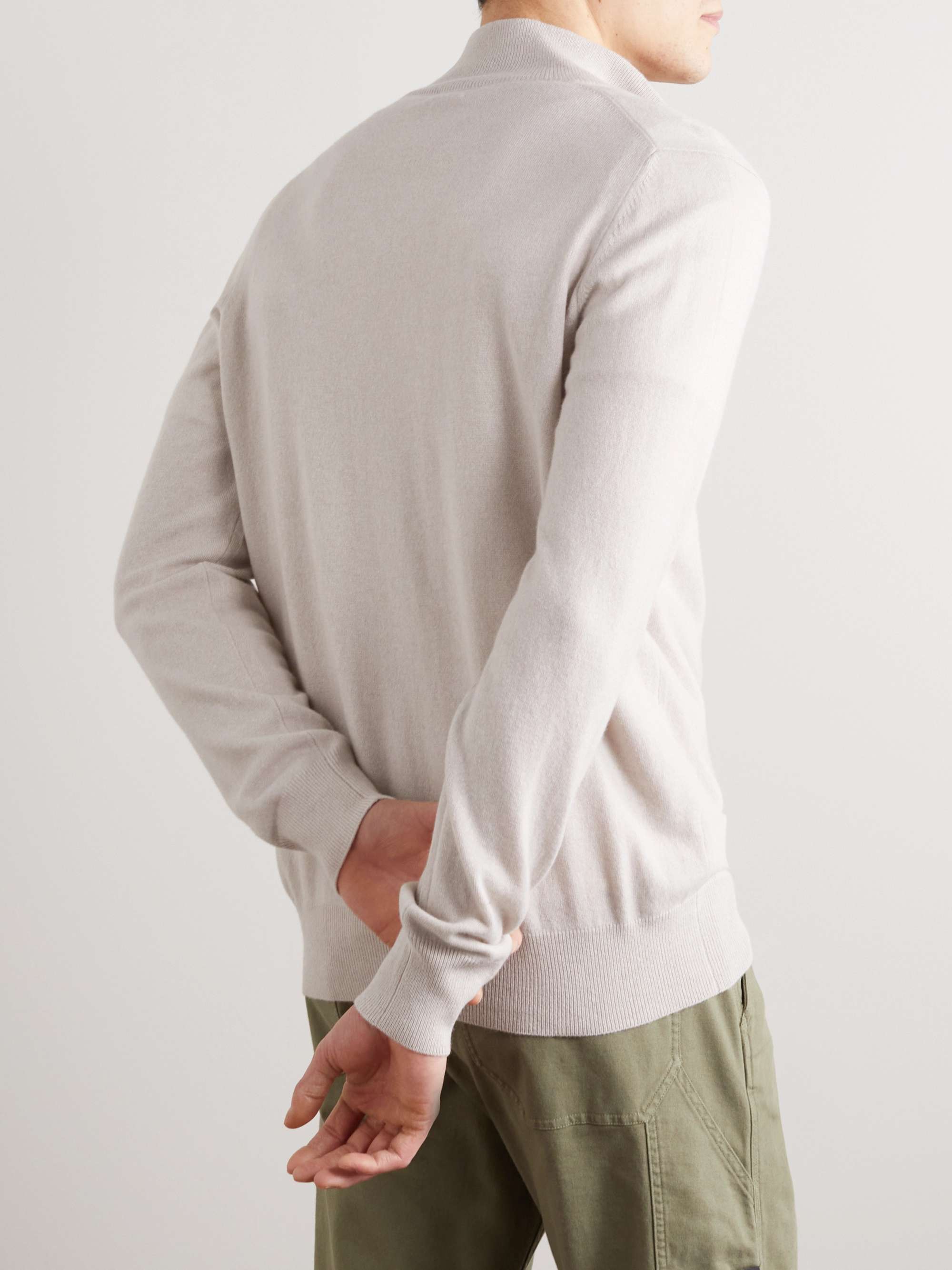 GHIAIA CASHMERE Cashmere Half-Zip Sweater