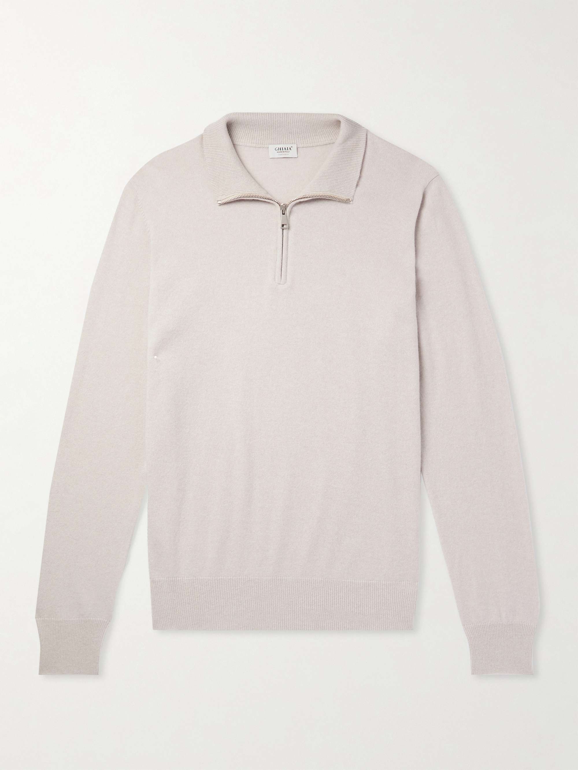 GHIAIA CASHMERE Cashmere Half-Zip Sweater for Men | MR PORTER