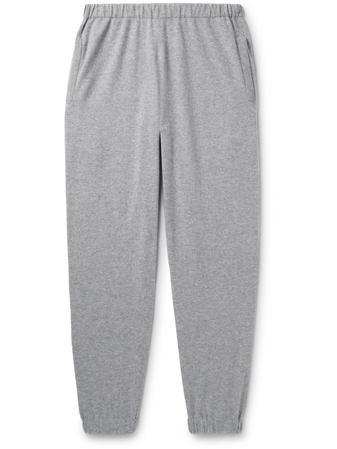 Ghiaia Cashmere Elasticated-waist Cashmere Track Pants In Gray