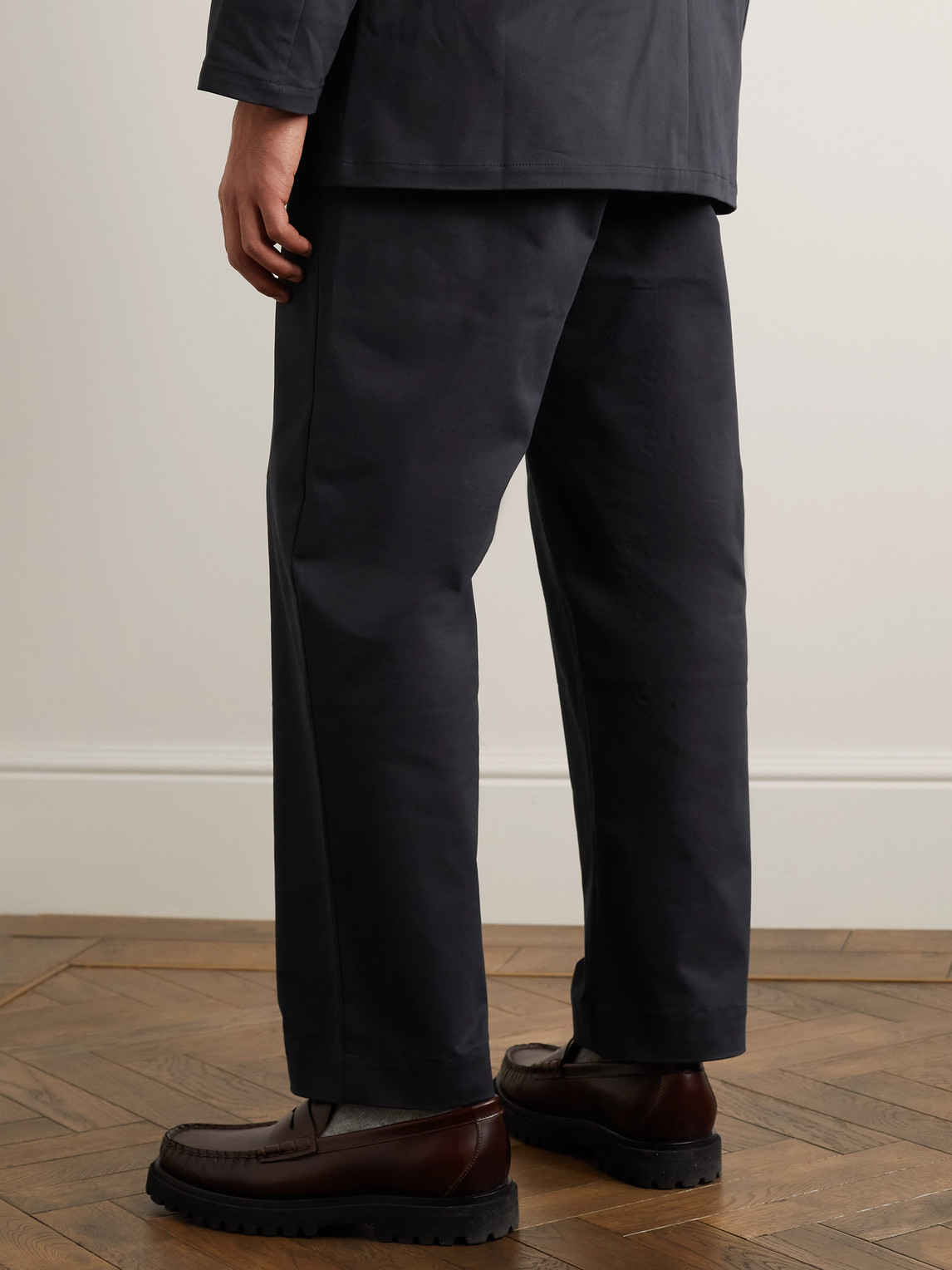 Straight-Leg Cotton Chinos
