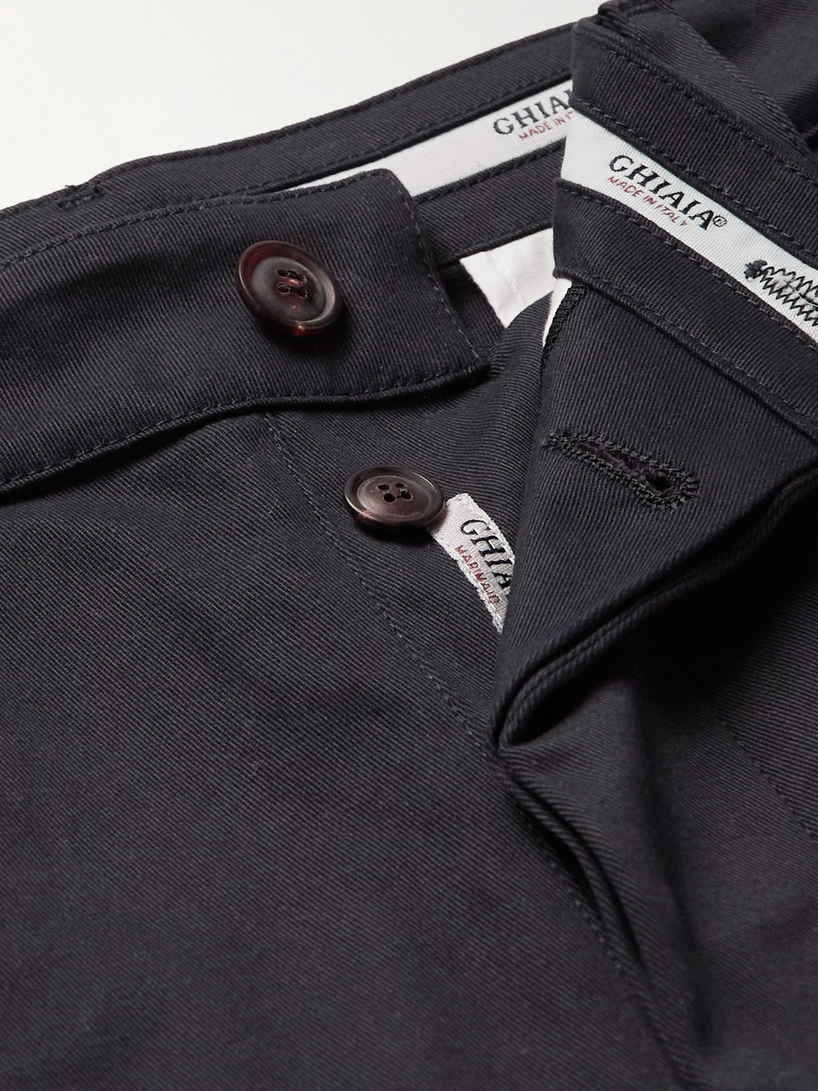 Straight-Leg Cotton Chinos