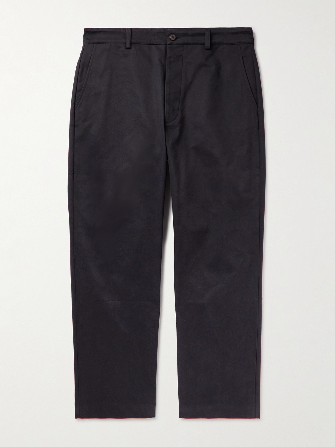 Ghiaia Cashmere Straight-leg Cotton Chinos In Blue