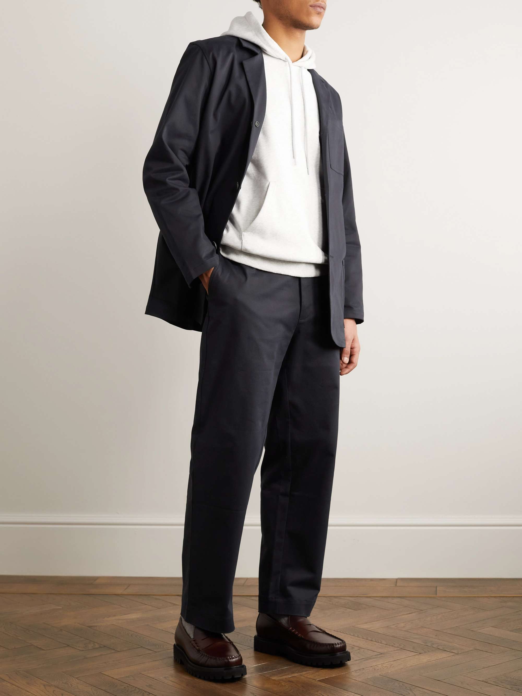 GHIAIA CASHMERE Straight-Leg Cotton Chinos
