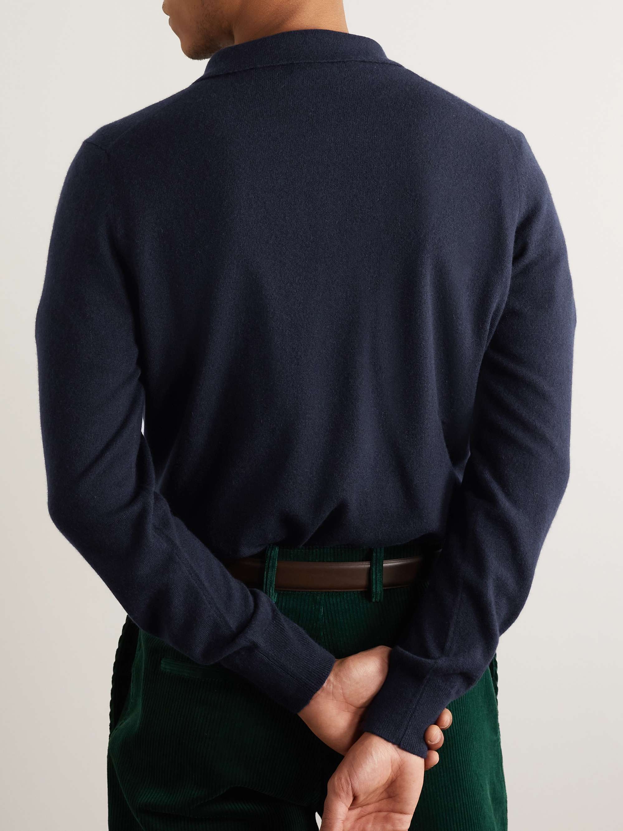 GHIAIA CASHMERE Cashmere Polo Shirt