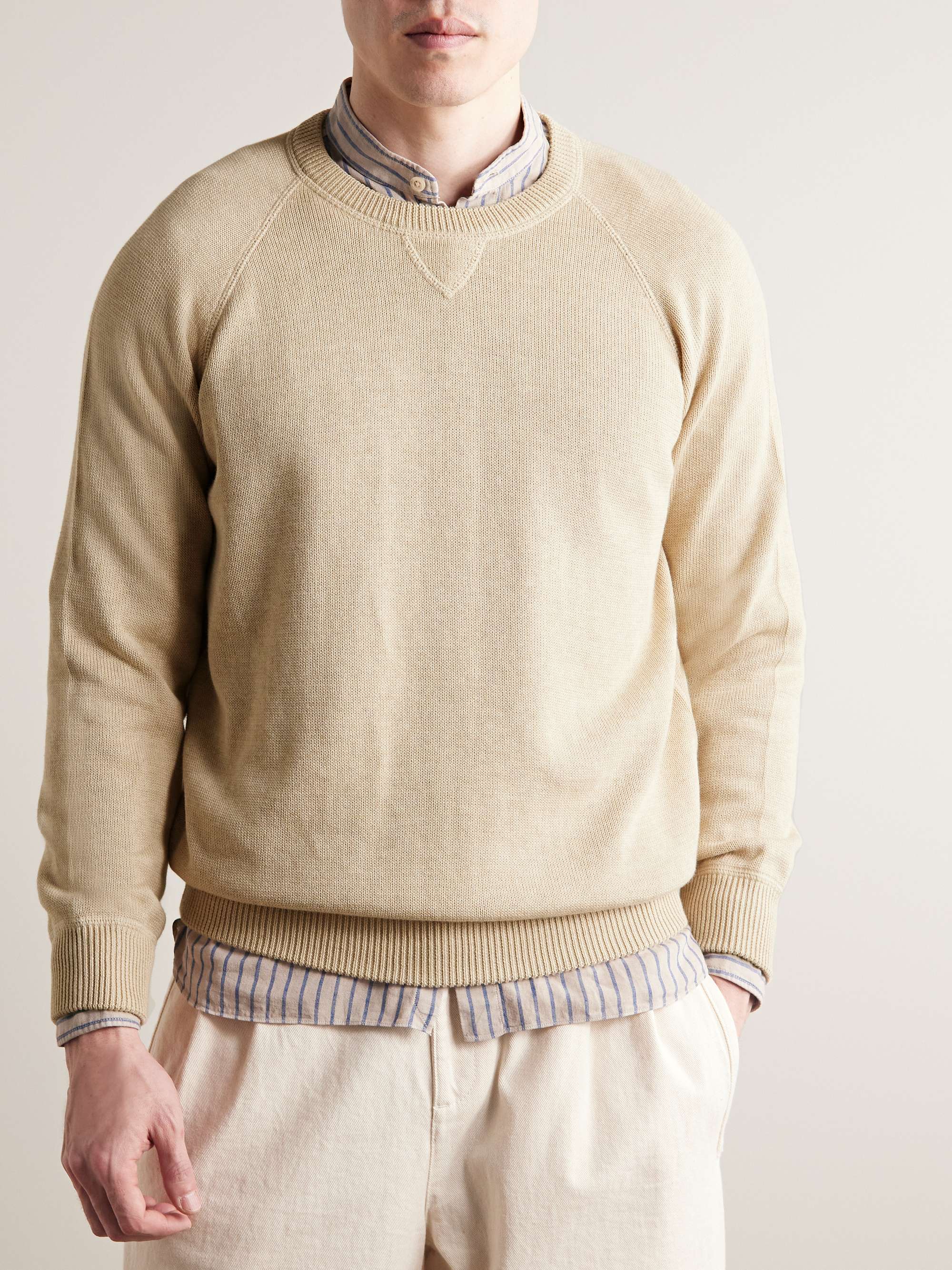 GHIAIA CASHMERE Cotton Sweater for Men MR PORTER