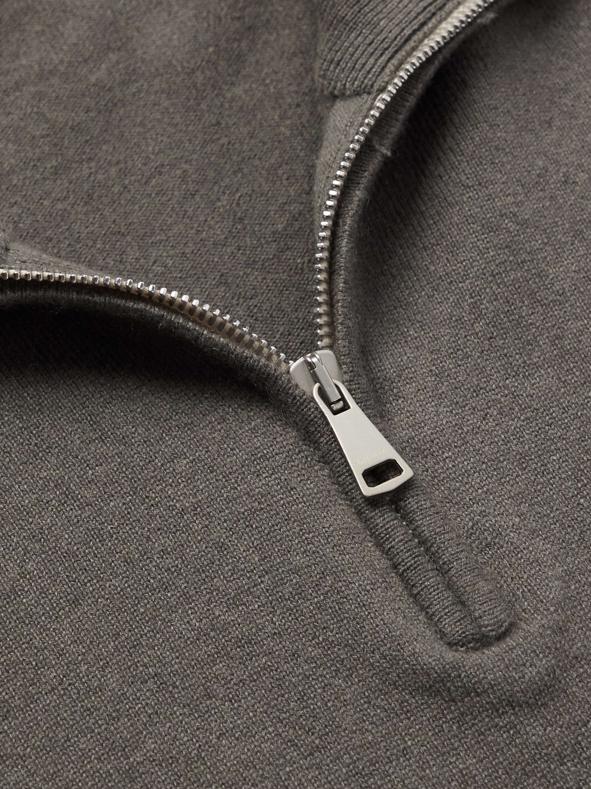 GHIAIA CASHMERE Cashmere Half-Zip Sweater