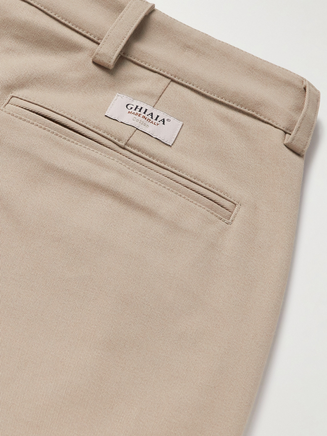 Straight-Leg Cotton Chinos