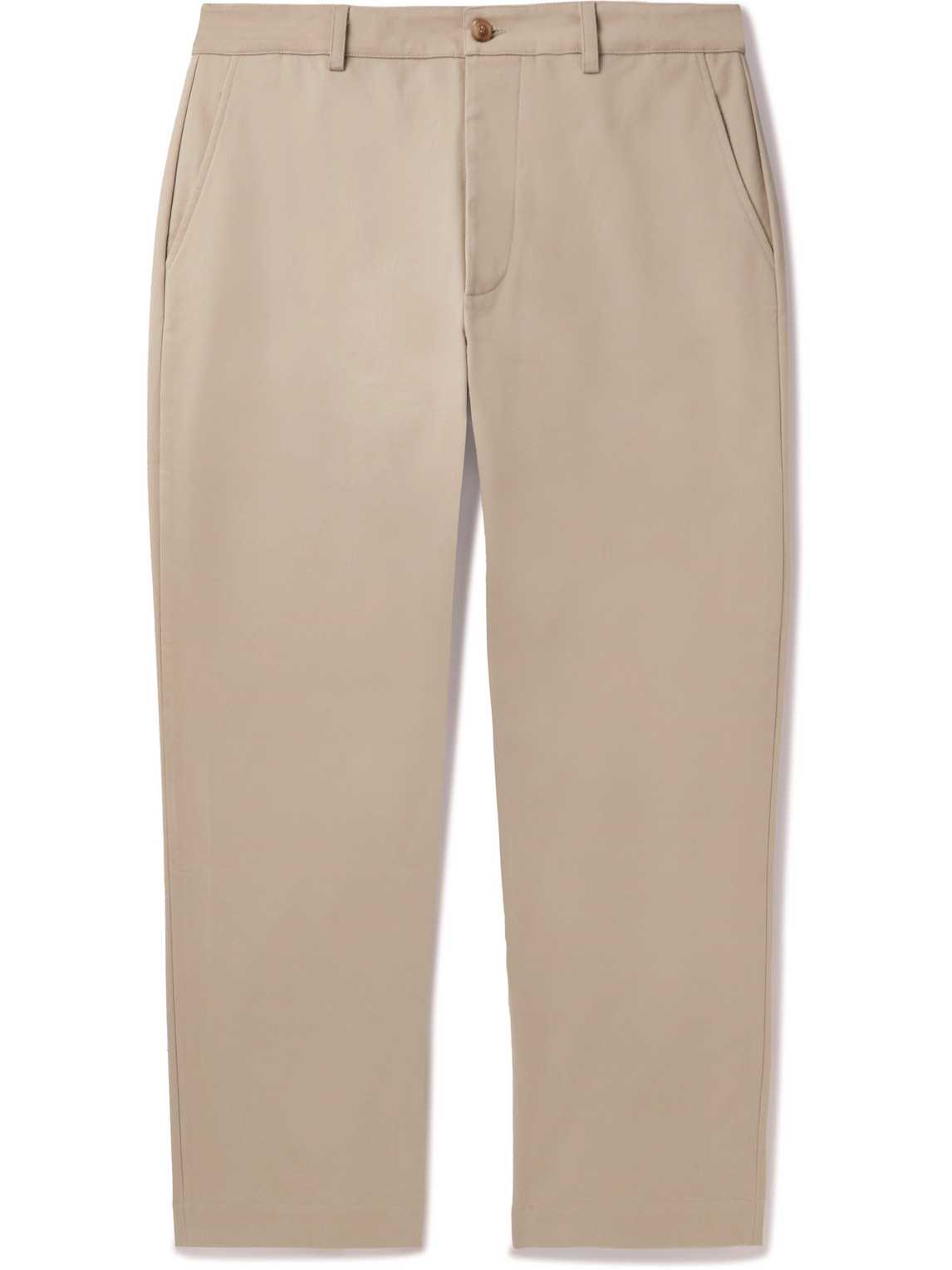 Ghiaia Cashmere Straight-Leg Cotton Chinos