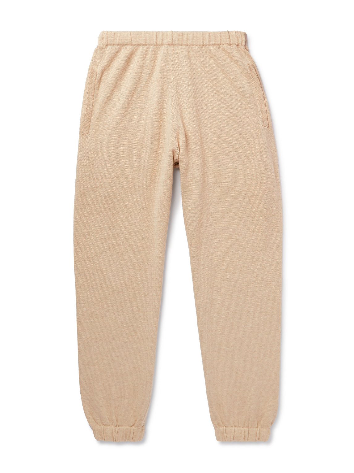 Ghiaia Cashmere Tapered Ribbed Cotton Sweatpants