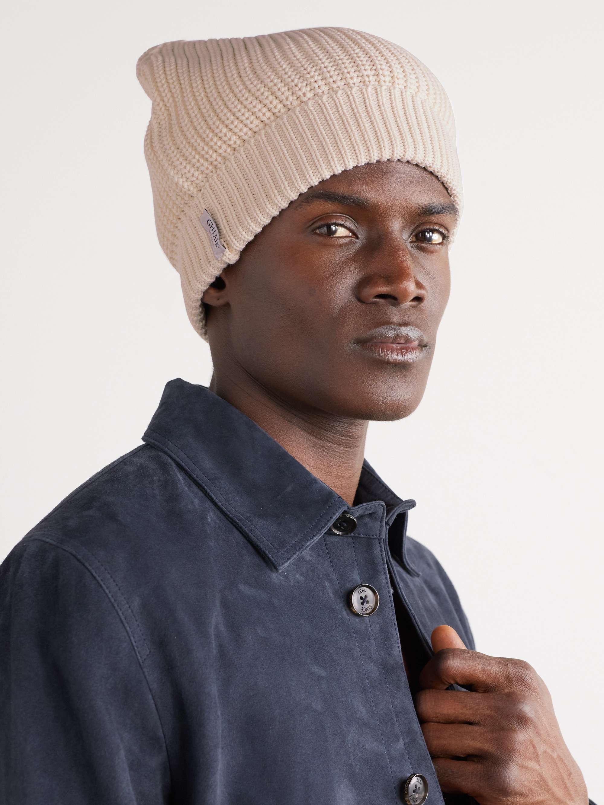 Beanie on man Clearance