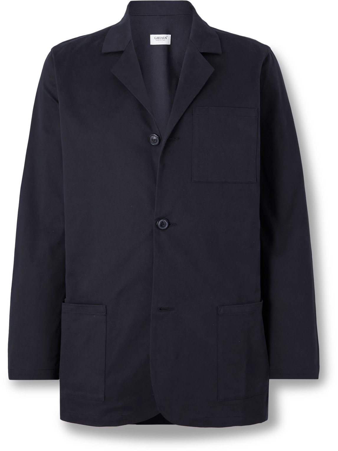 Ghiaia Cashmere Cotton-Twill Blazer