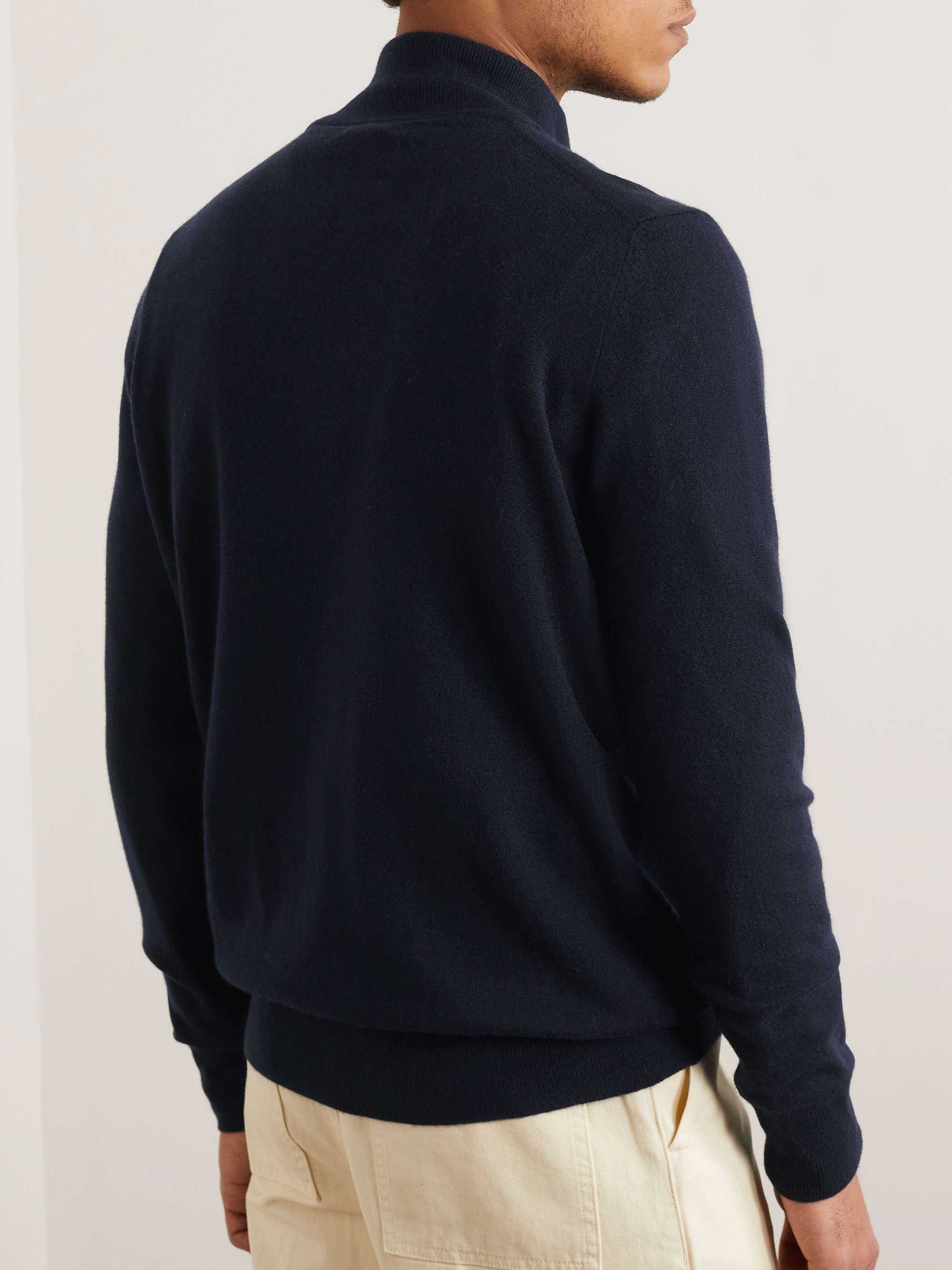 GHIAIA CASHMERE Cashmere Zip-Up Sweater