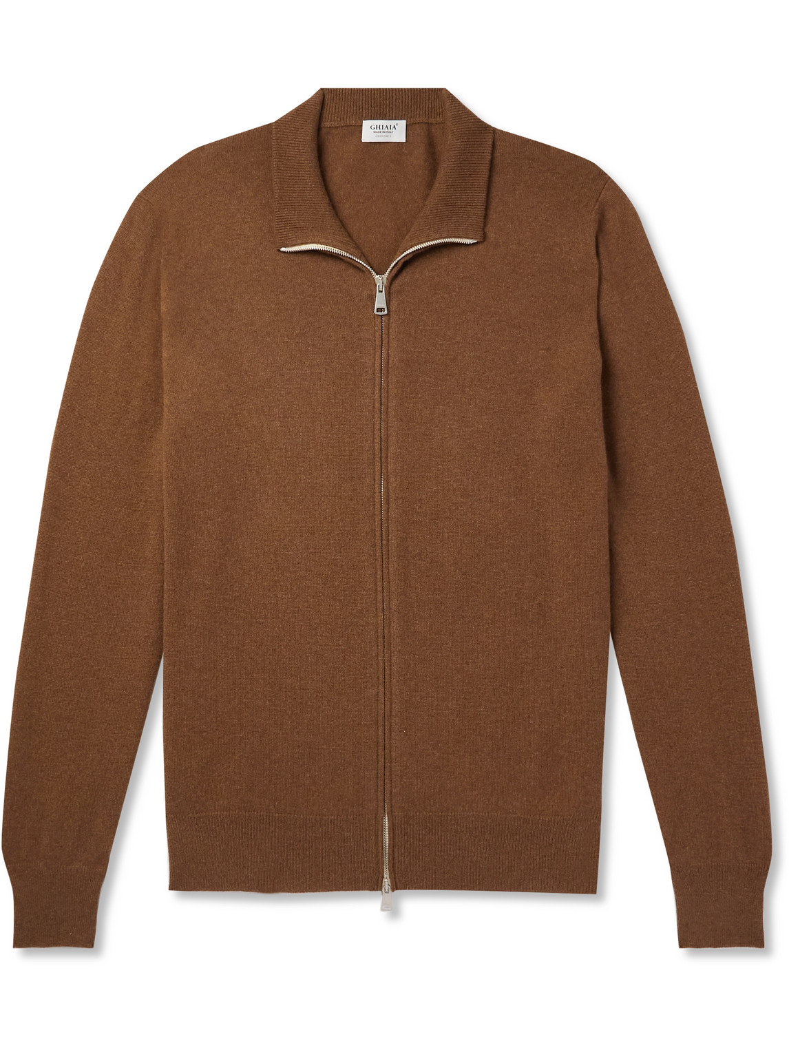 Ghiaia Cashmere Cashmere Zip-Up Sweater