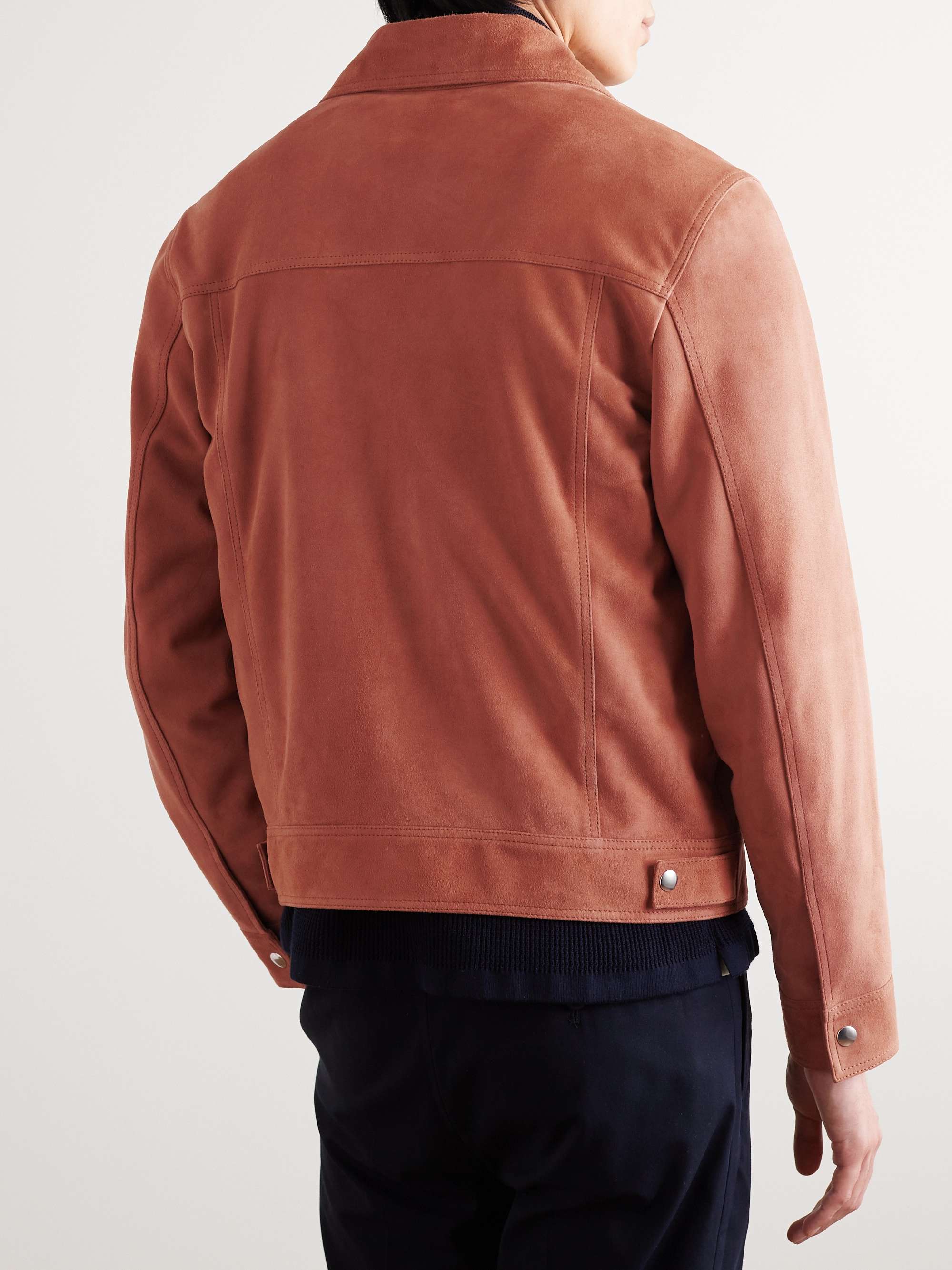 MR P. Suede Trucker Jacket