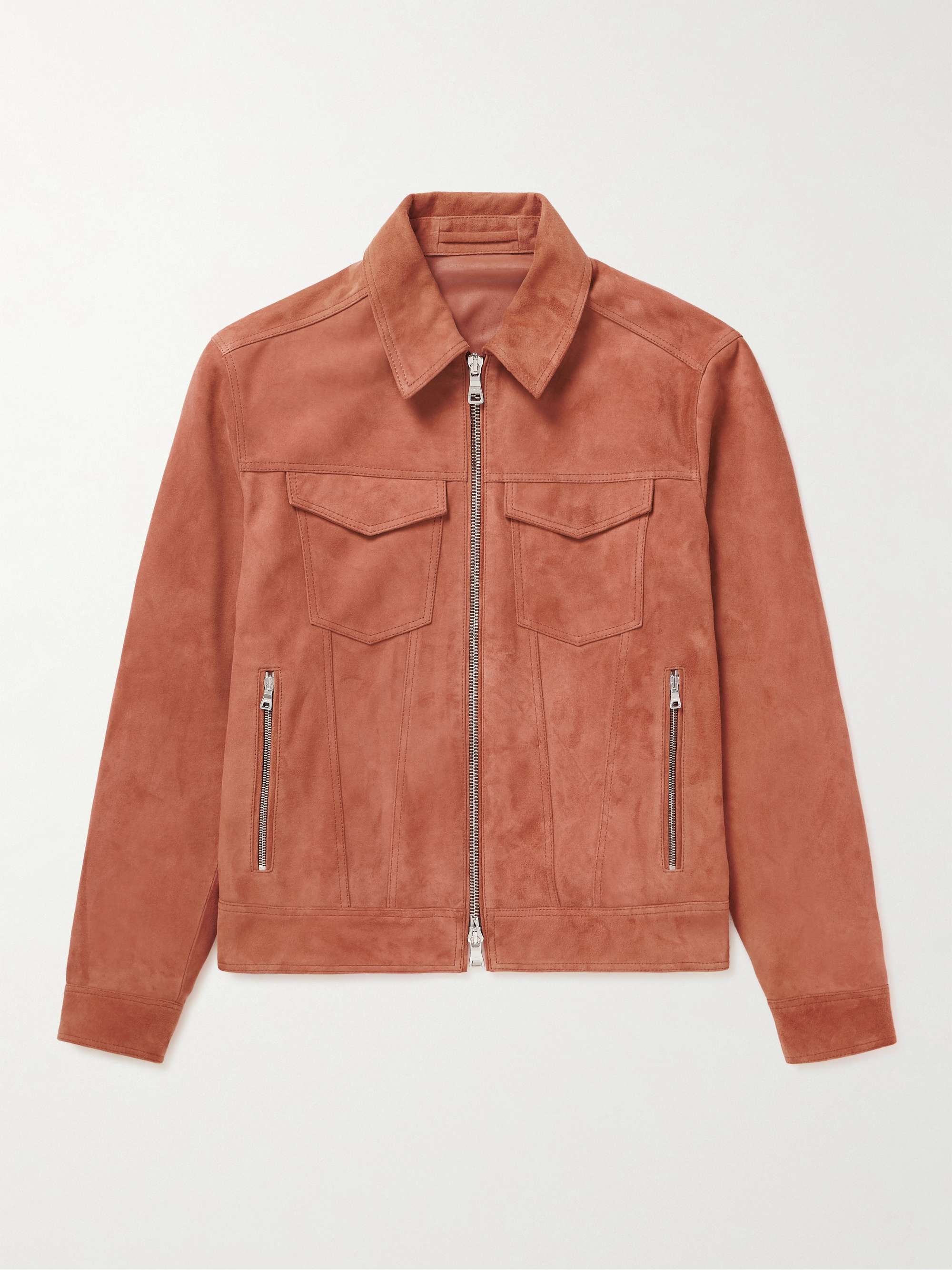 MR P. Suede Trucker Jacket for Men | MR PORTER