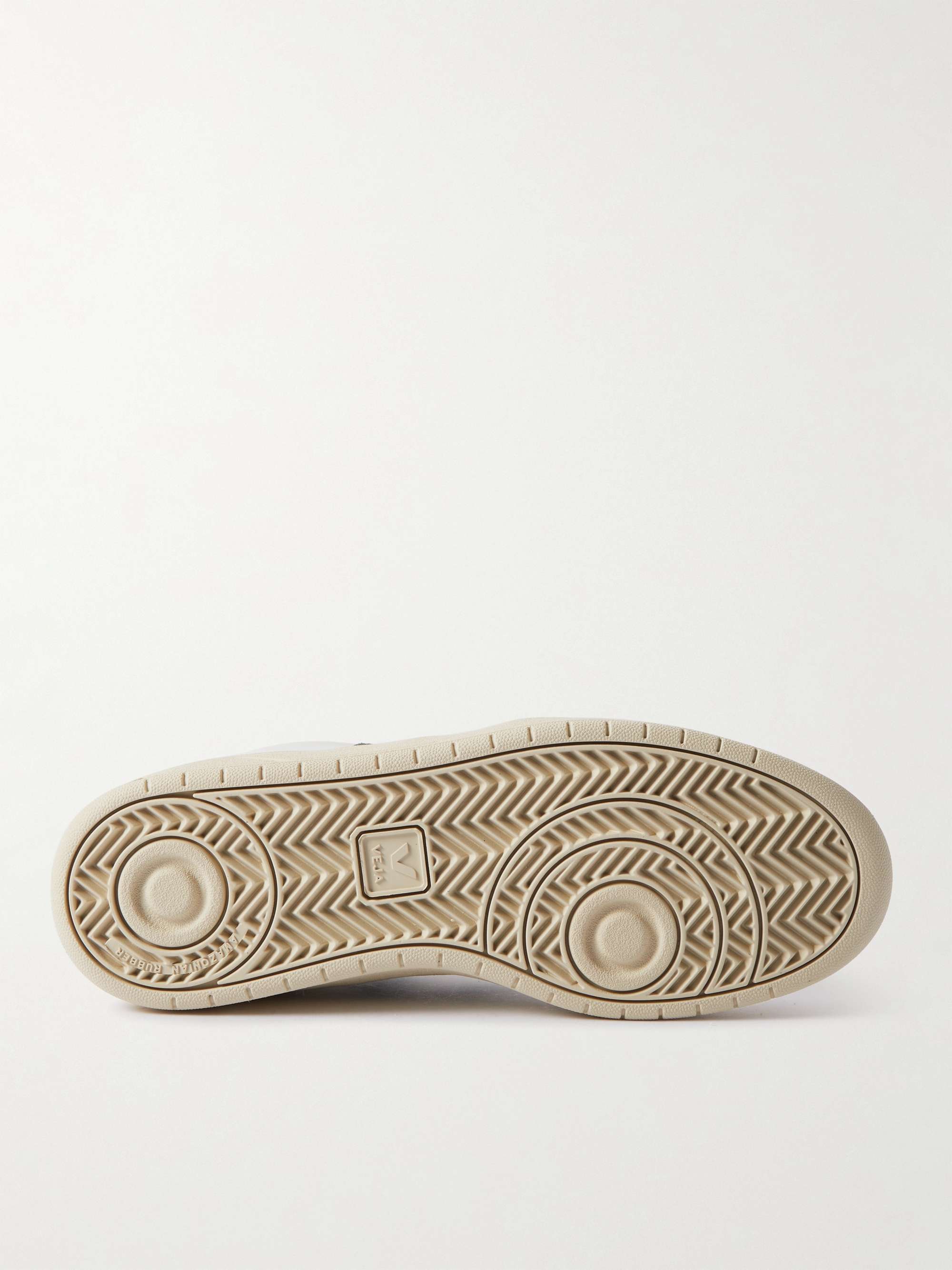 VEJA V-12 Suede-Trimmed Leather Sneakers