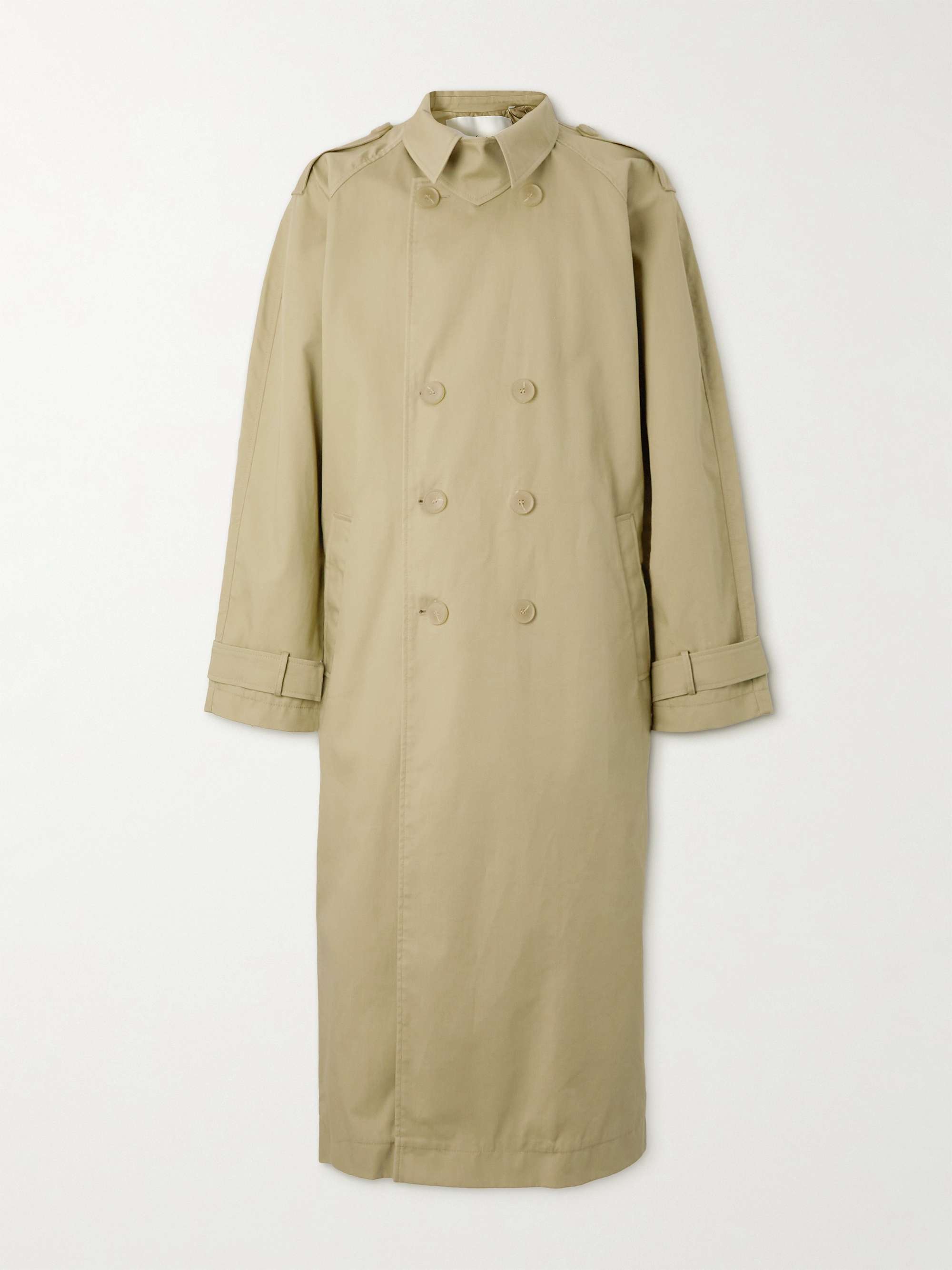 RÓHE Double-Breasted Cotton Trench Coat for Men | MR PORTER