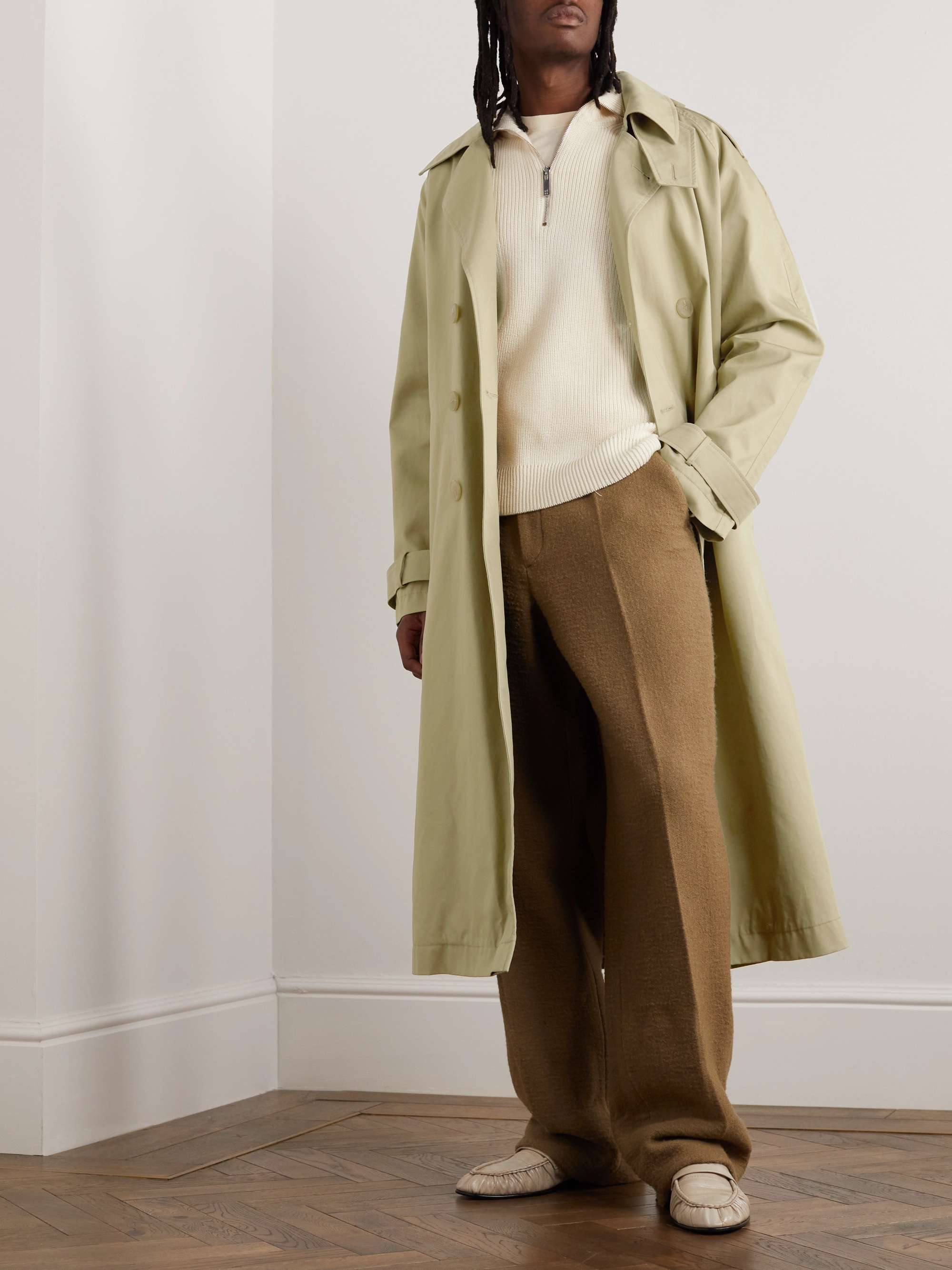 RÓHE Double-Breasted Cotton Trench Coat