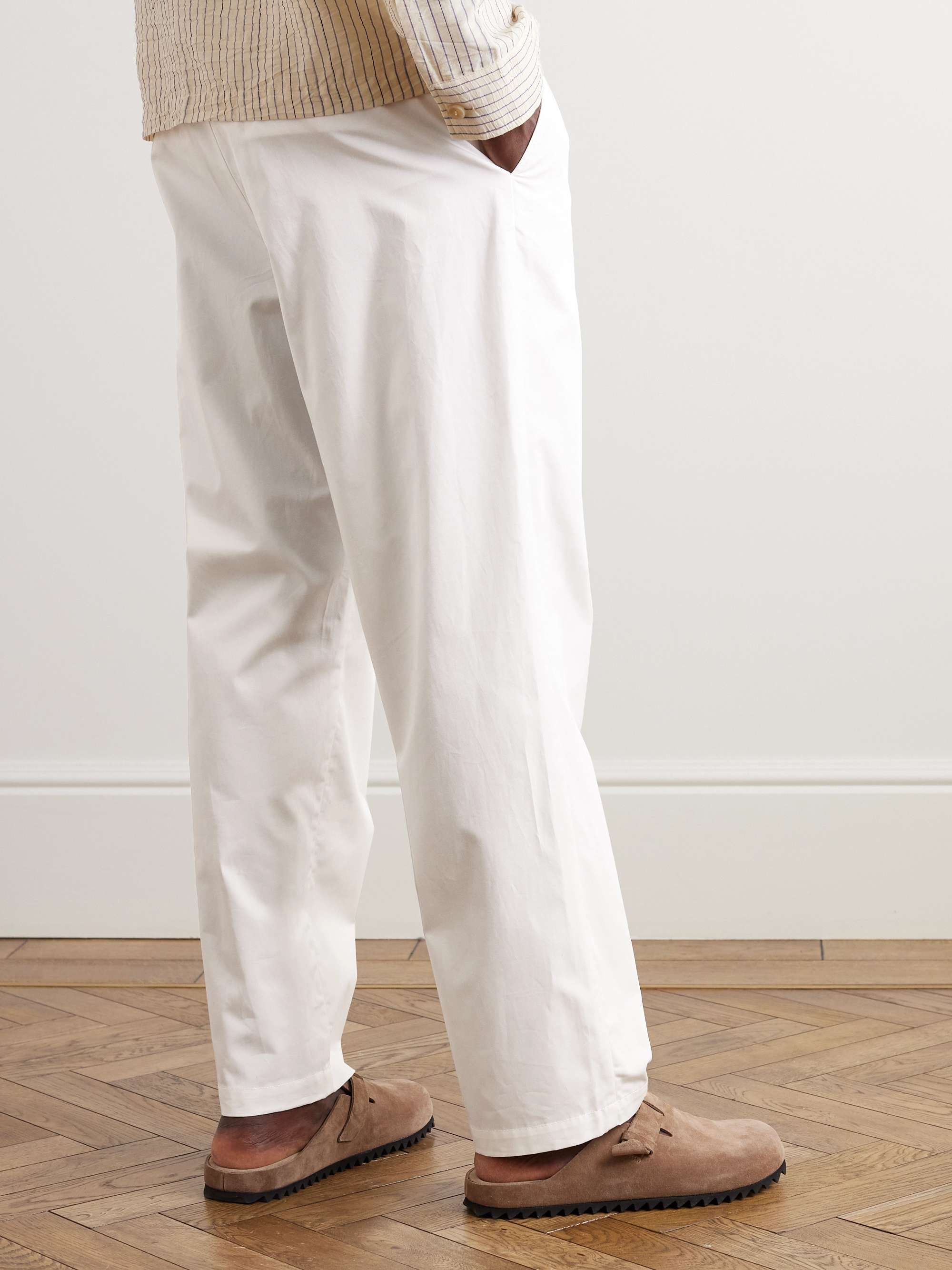 RÓHE Straight-Leg Cotton-Poplin Trousers for Men | MR PORTER