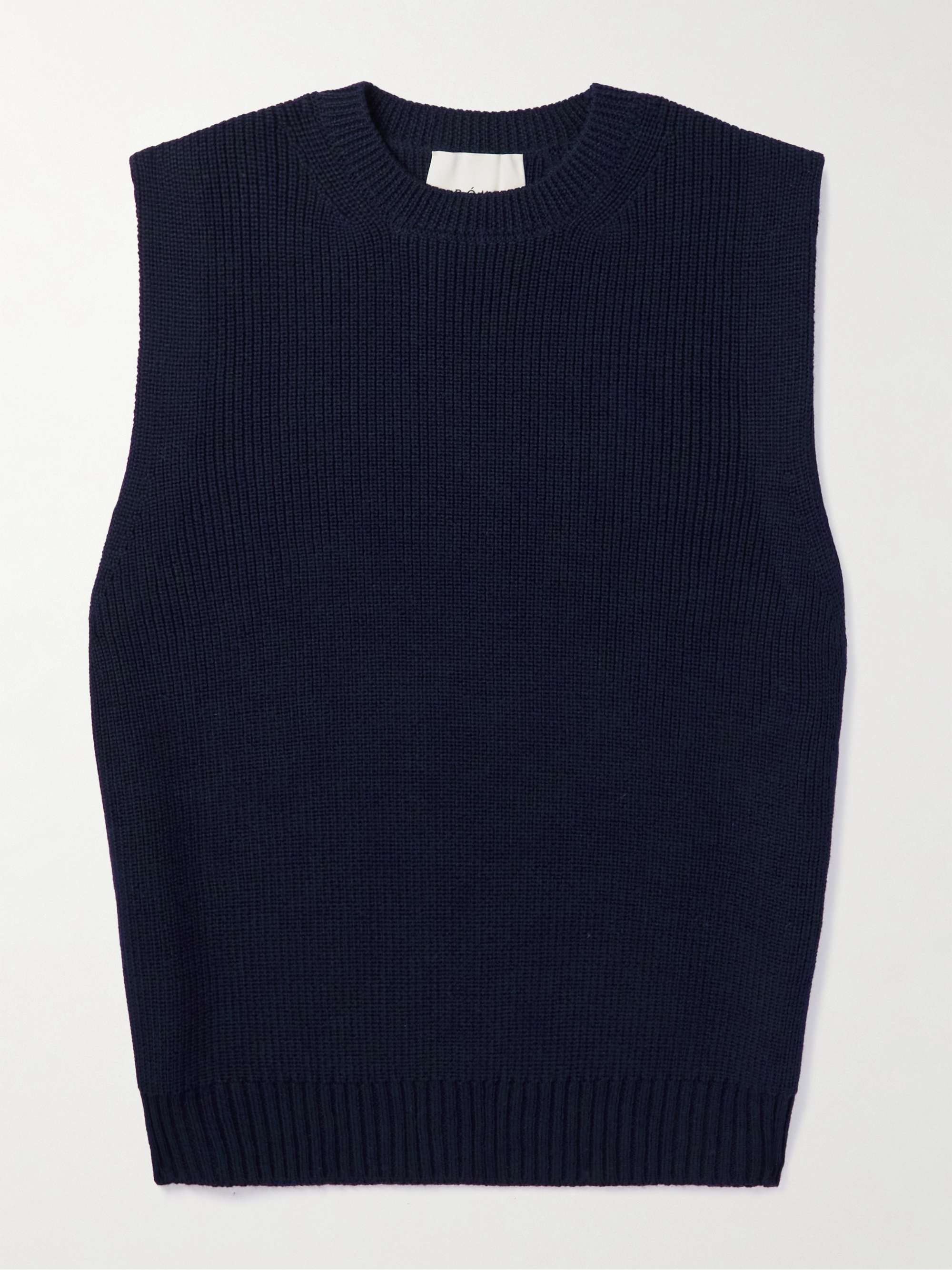 RÓHE Kick Ribbed Wool Vest for Men