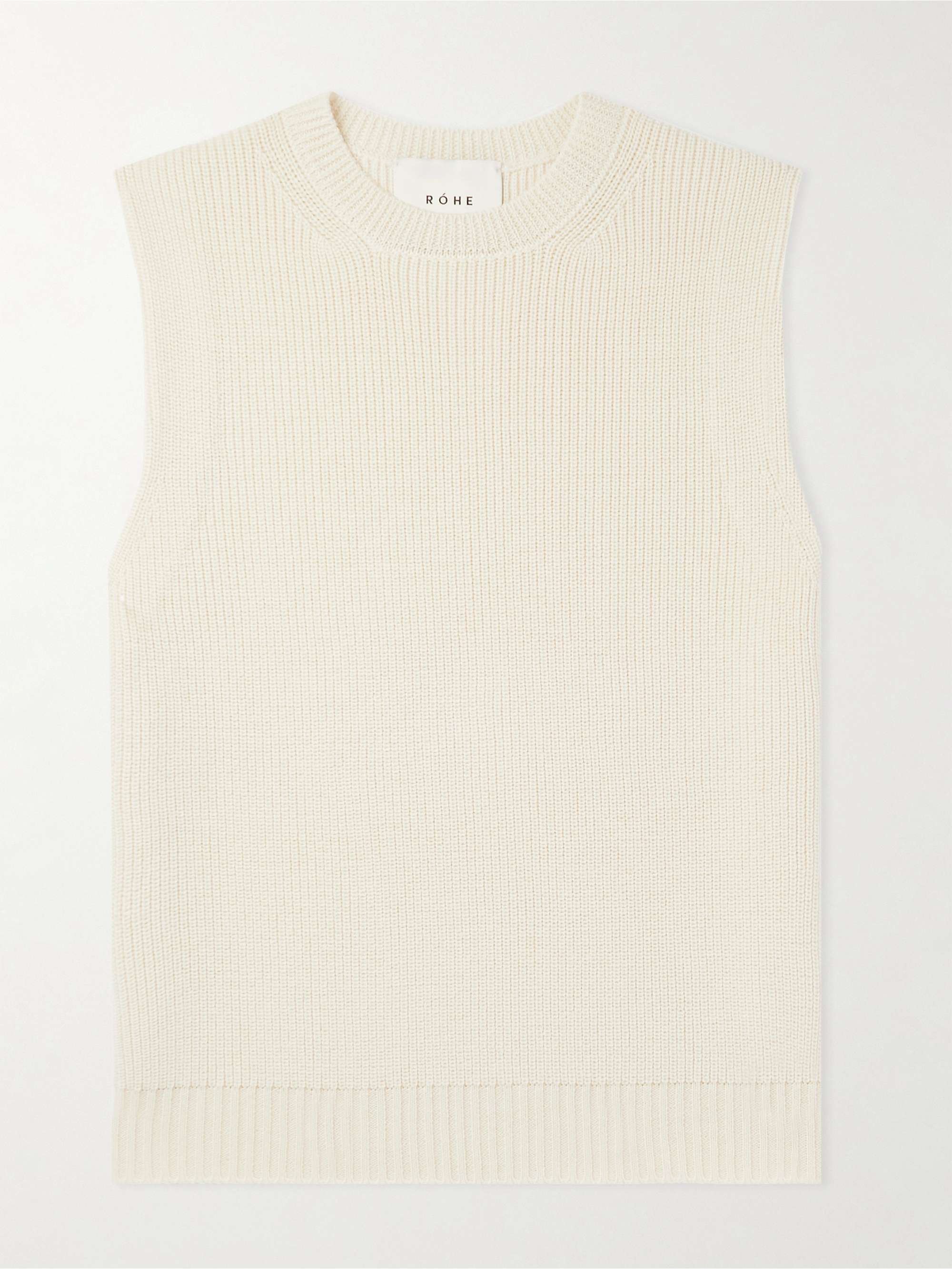 ROEHE Ribbed Wool Sweater Vest