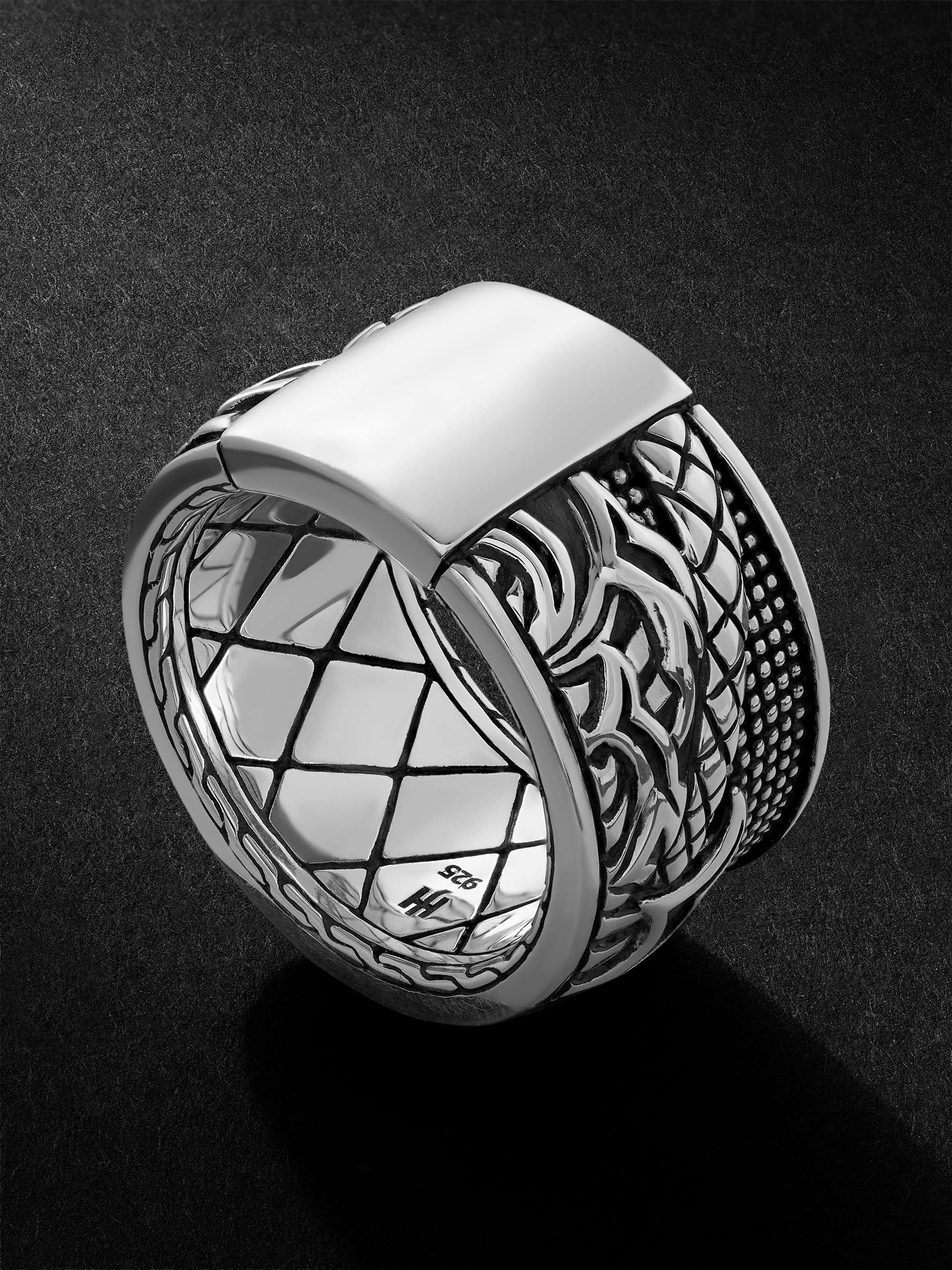 JOHN HARDY Legends Naga Engraved Silver Ring for Men | MR PORTER