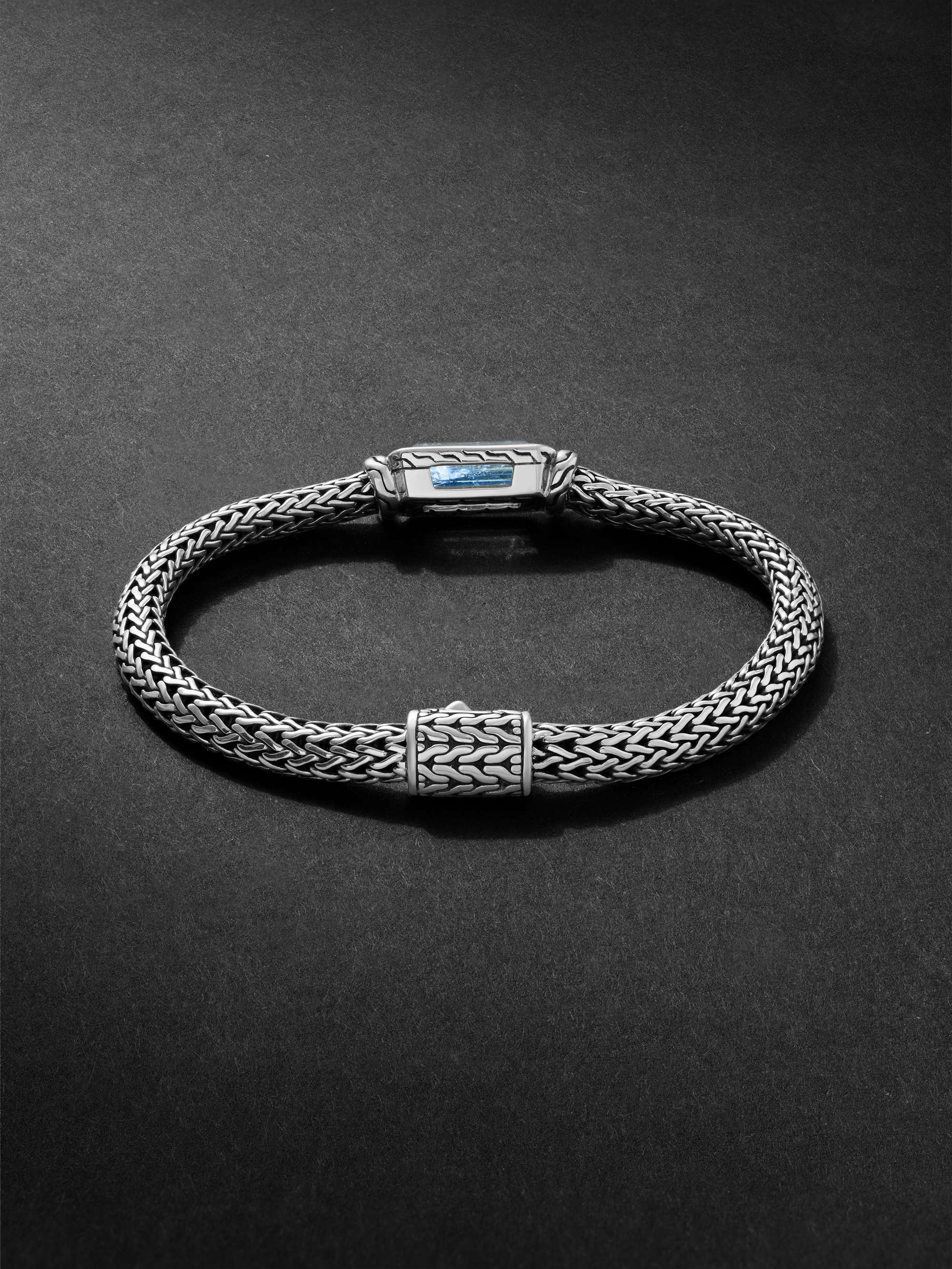 JOHN HARDY Classic Chain Silver Aquamarine Bracelet