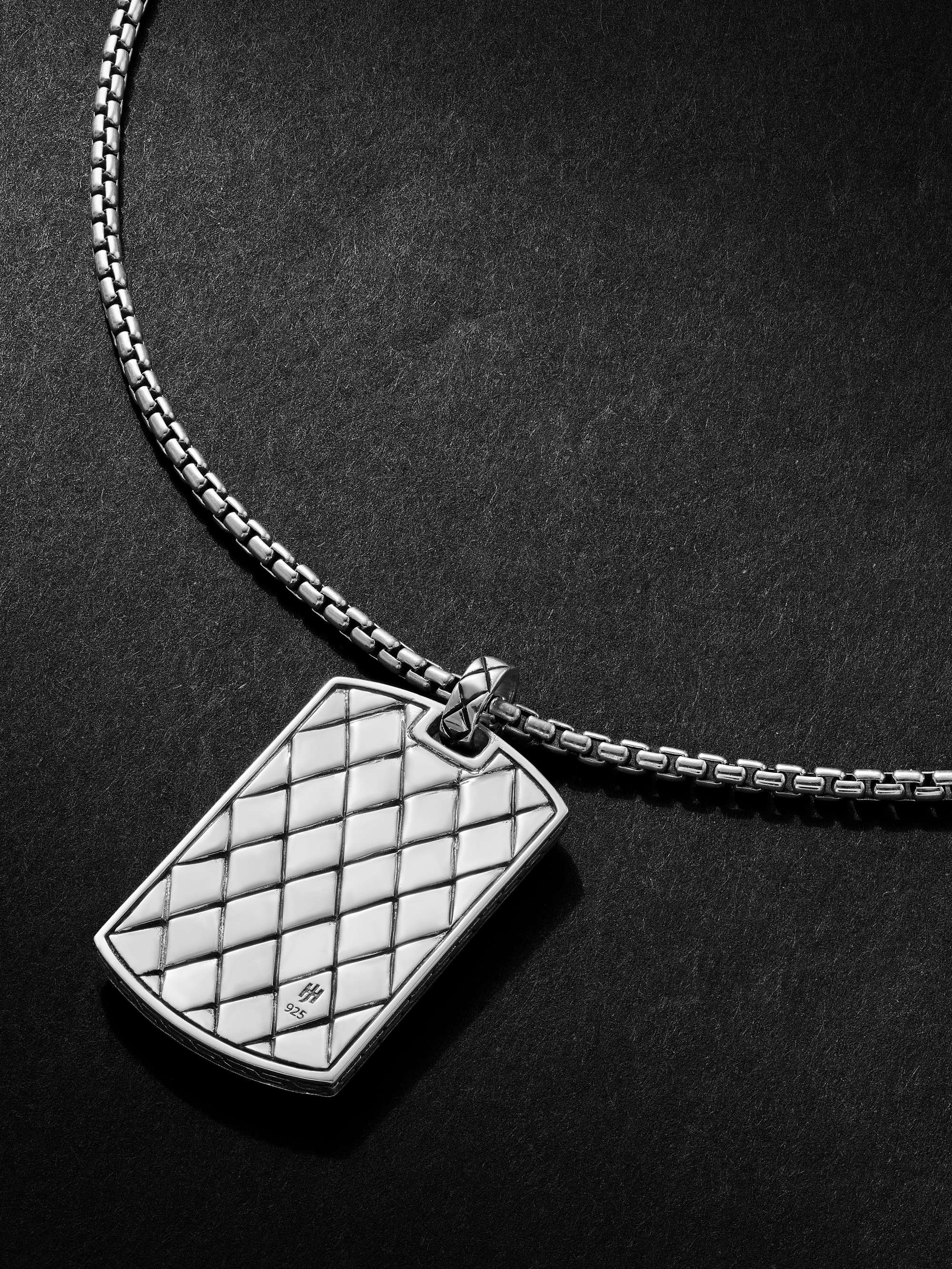 JOHN HARDY Collana in argento con pendente inciso Legends Naga