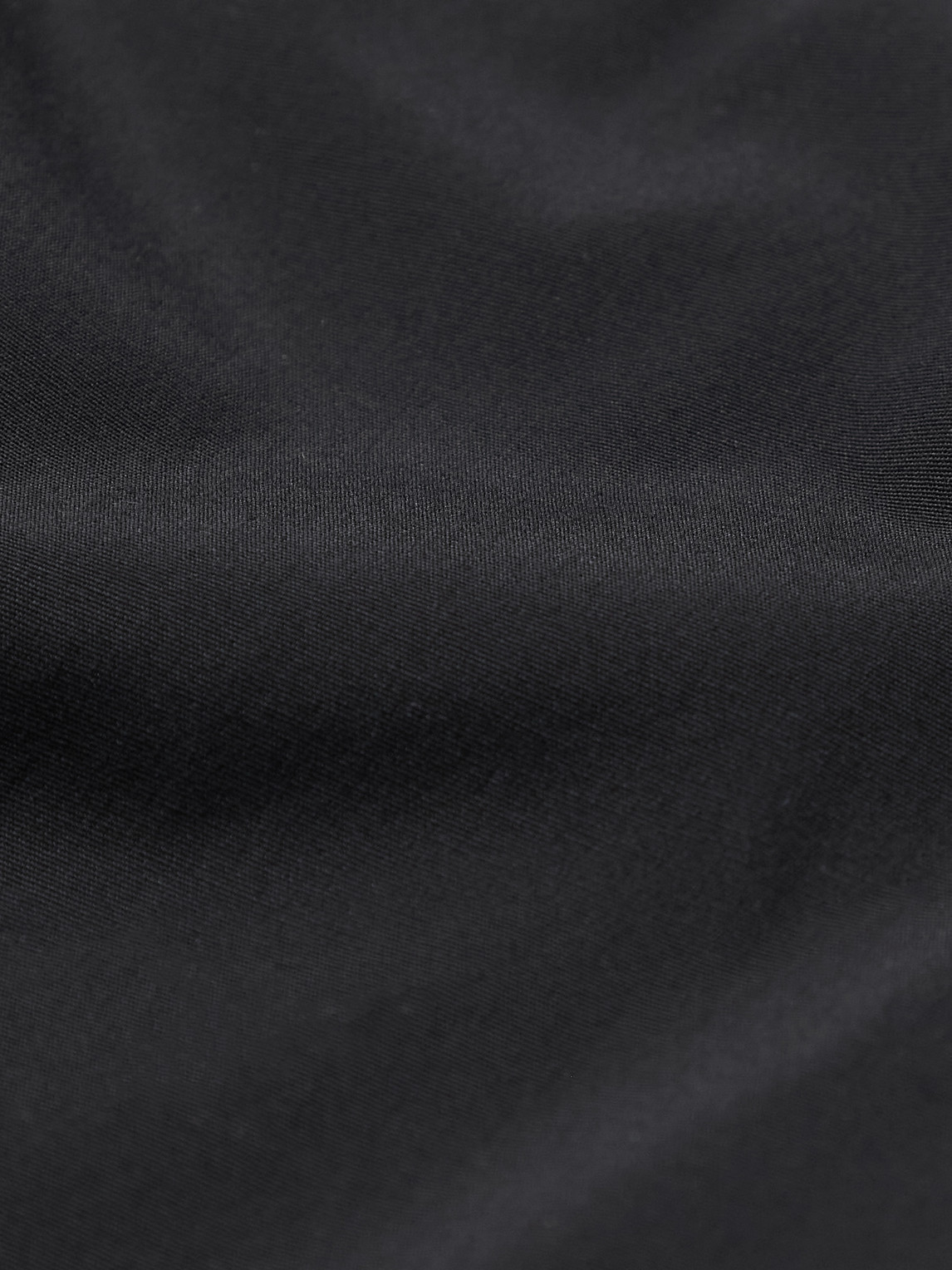 Shop Alexander Mcqueen Brad Pitt Button-down Collar Cotton-blend Poplin Shirt In Black