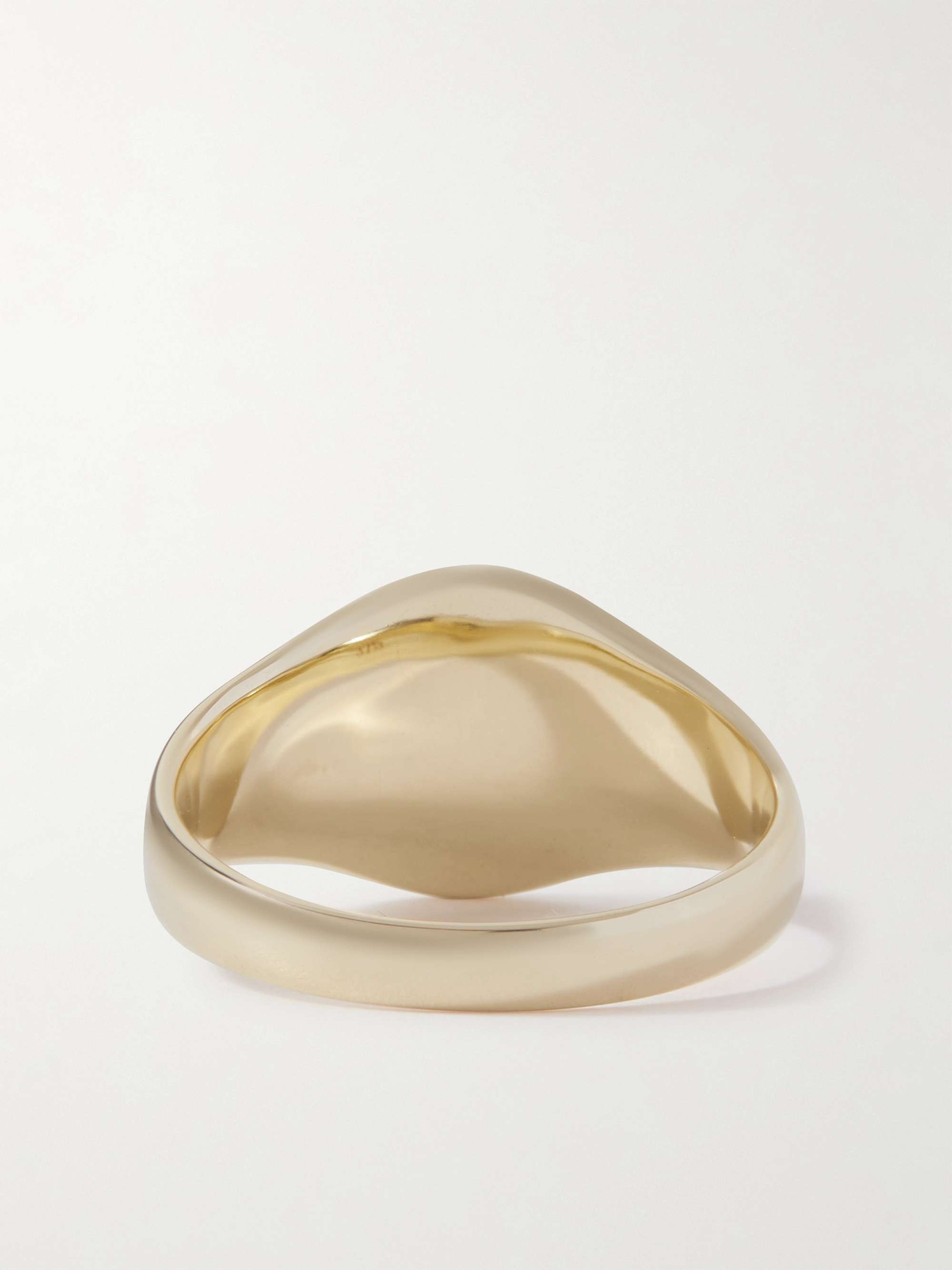 Mini Signet Recycled Gold Ring