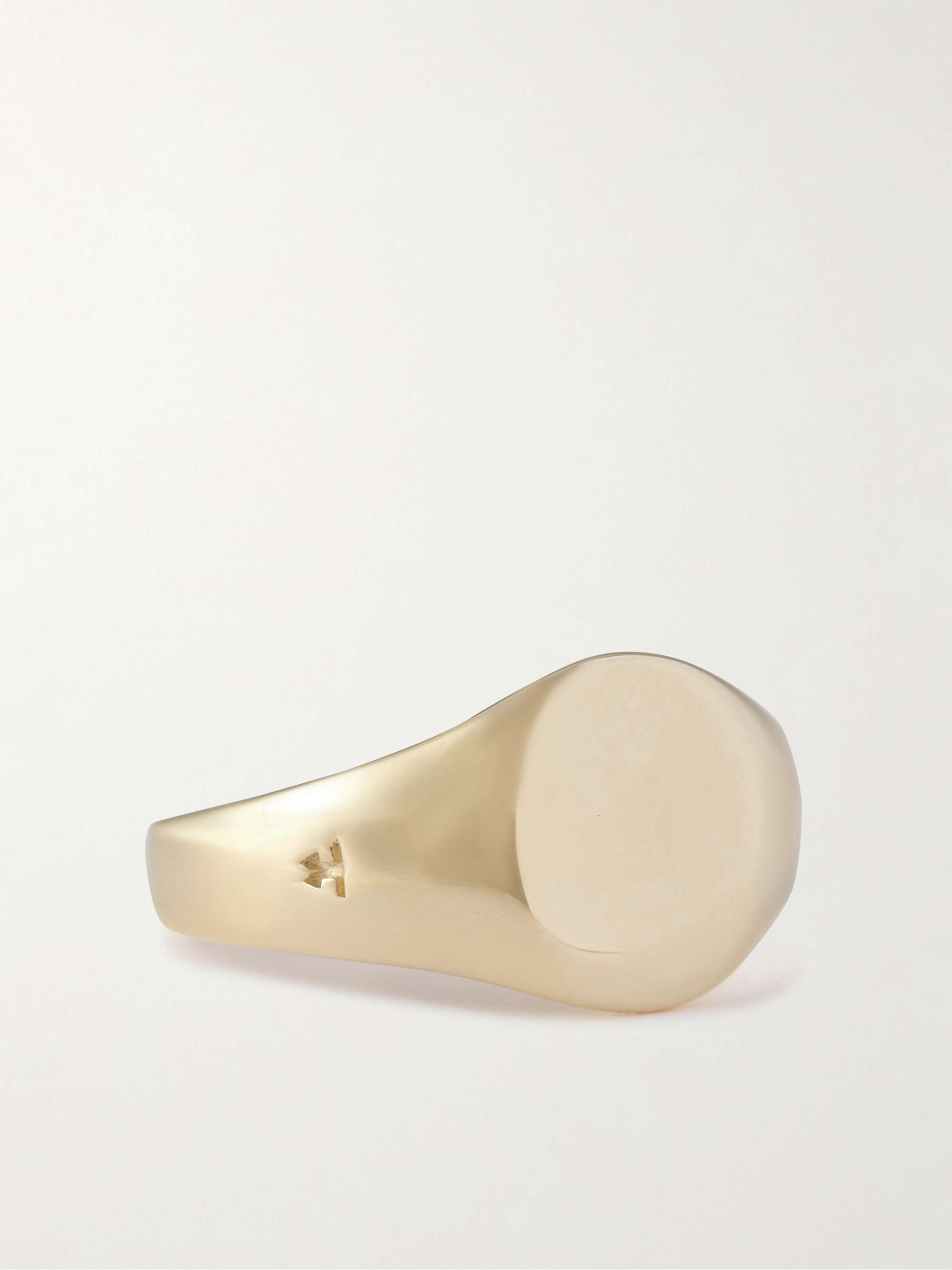 Mini Signet Recycled Gold Ring