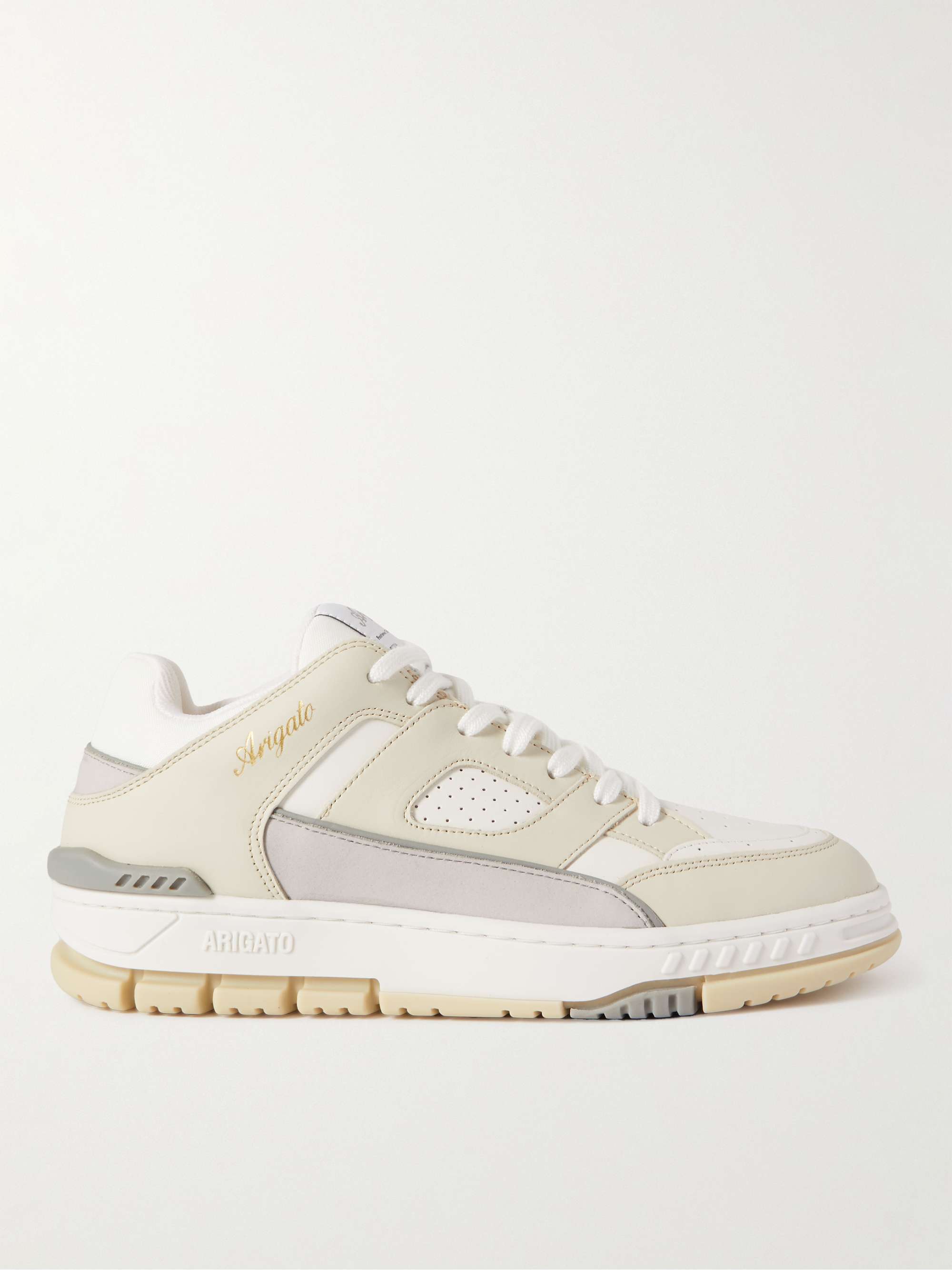 AXEL ARIGATO Area Lo Mesh-Trimmed Leather Sneakers for Men | MR PORTER