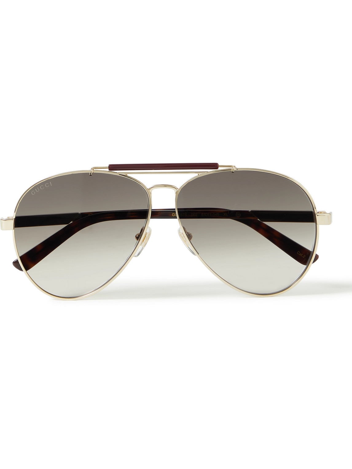 Gucci Aviator-style Gold-tone And Acetate Sunglasses | ModeSens