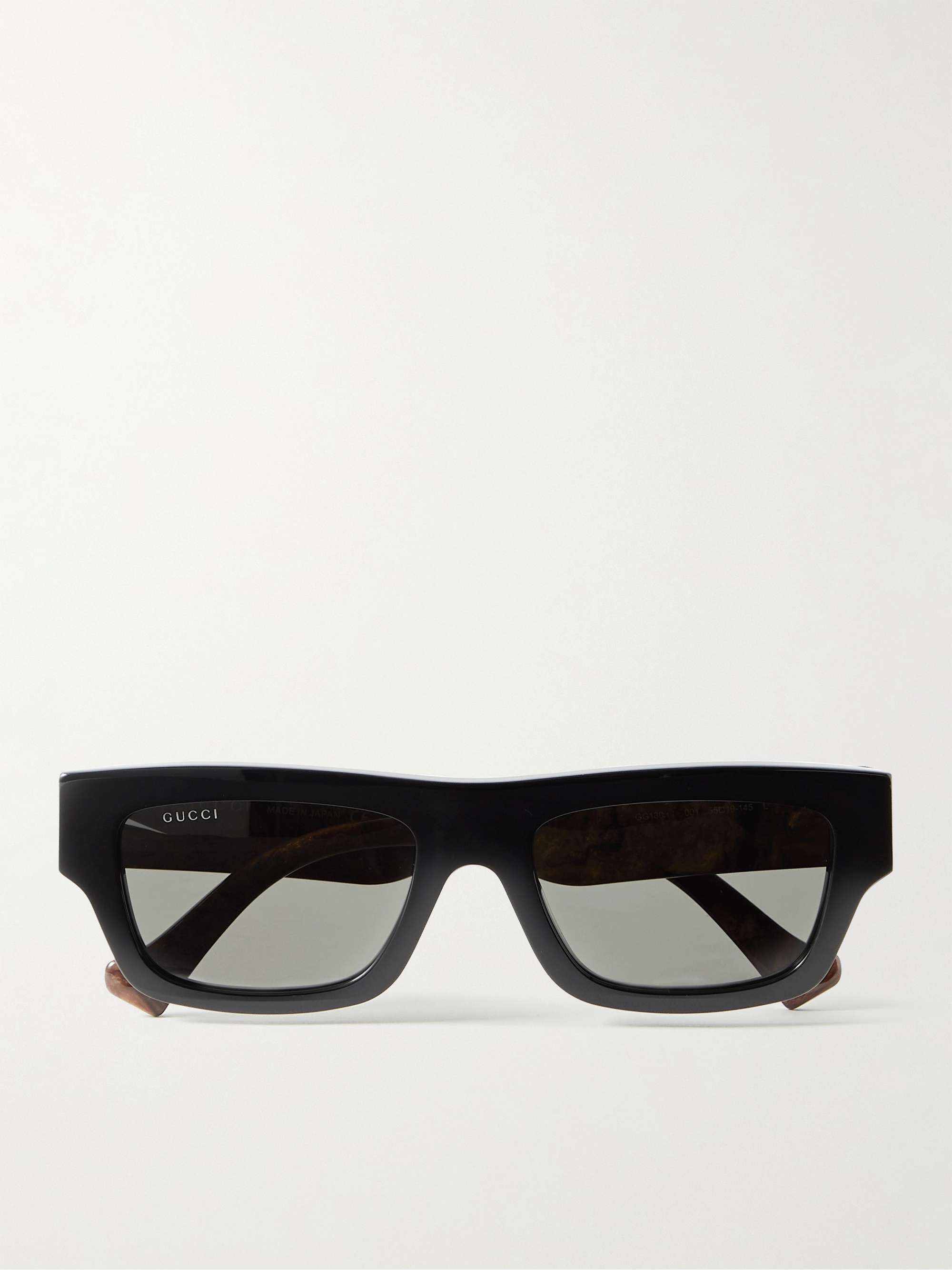 GUCCI EYEWEAR Rectangular-Frame Sunglasses MR PORTER