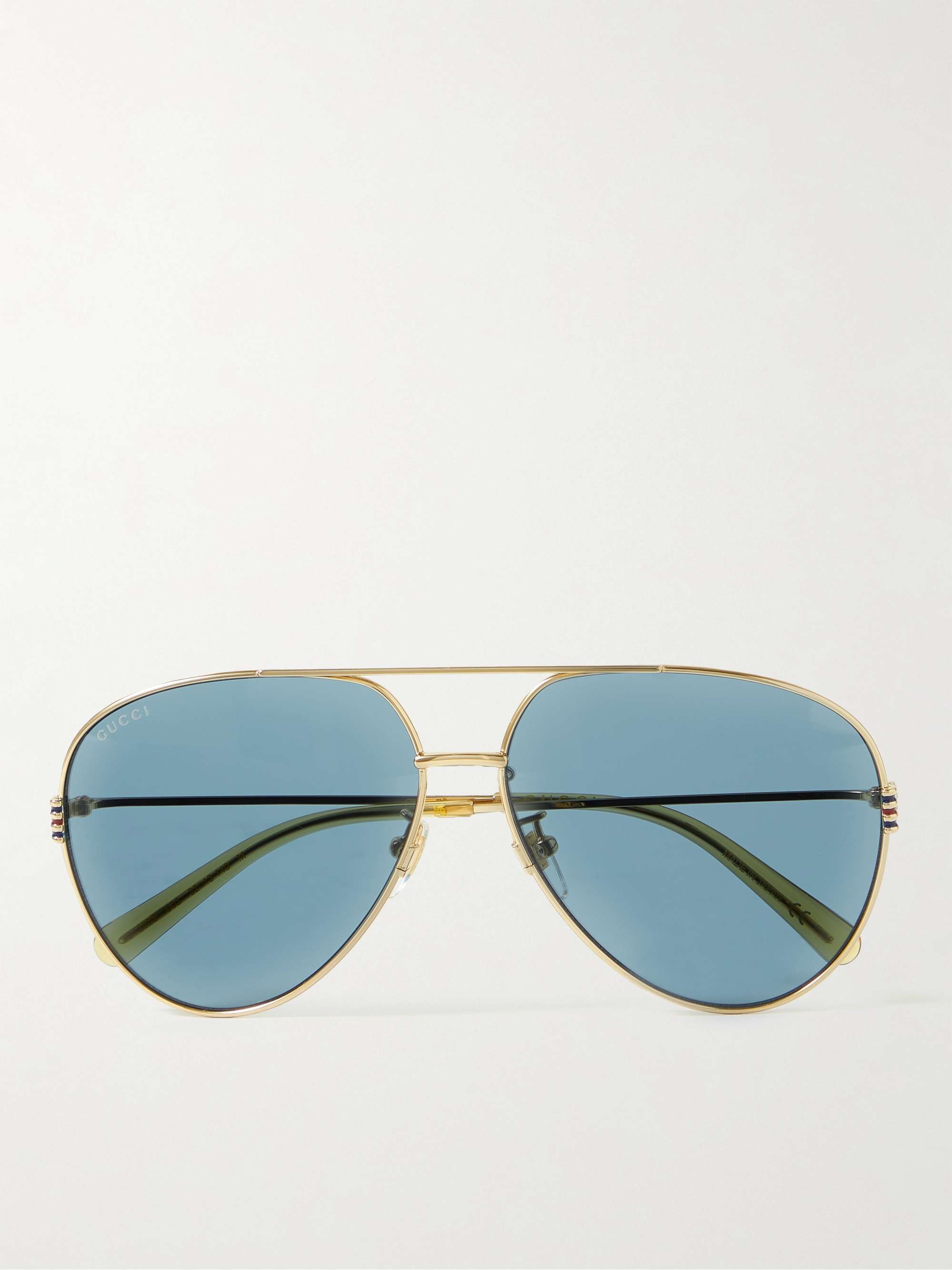 GUCCI Aviator-Style Gold-Tone Sunglasses for | MR PORTER