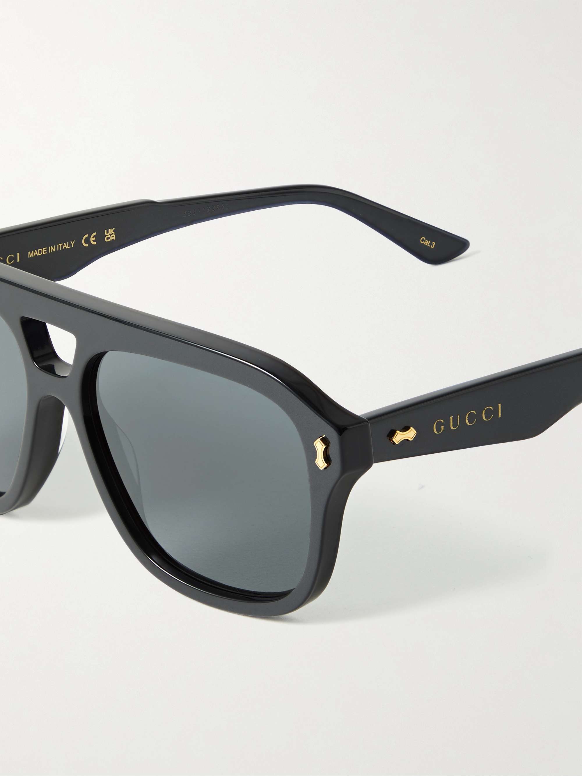 GUCCI EYEWEAR Aviator-Style Acetate Sunglasses