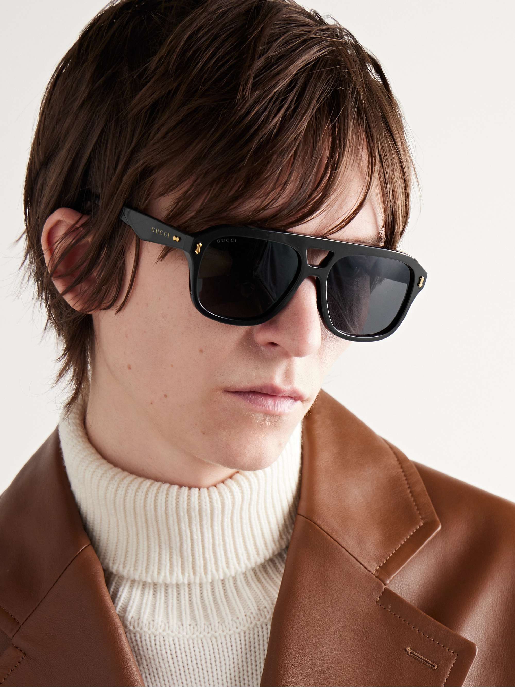GUCCI EYEWEAR Aviator-Style Acetate Sunglasses