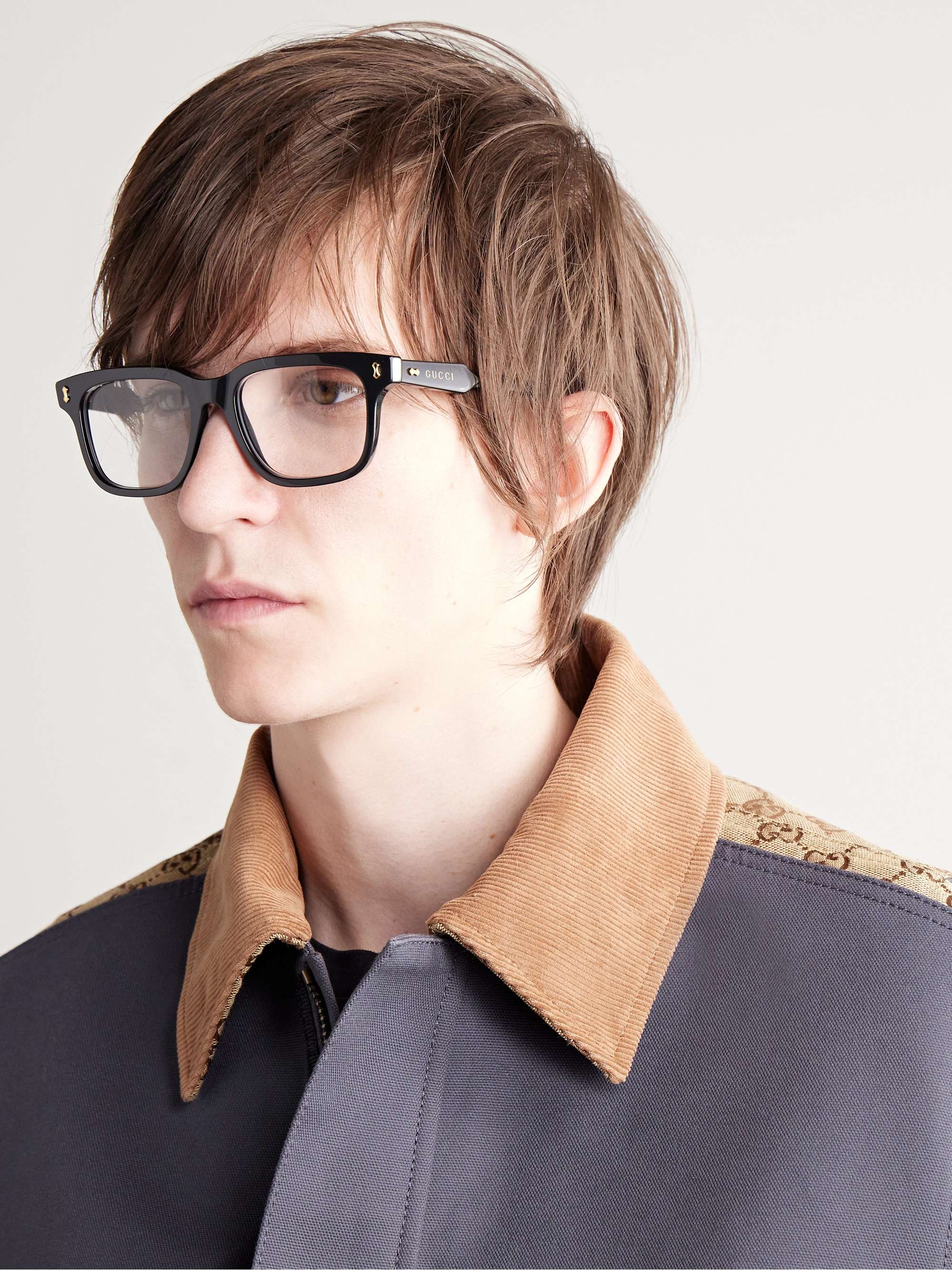 GUCCI EYEWEAR Square-Frame Acetate Optical Glasses