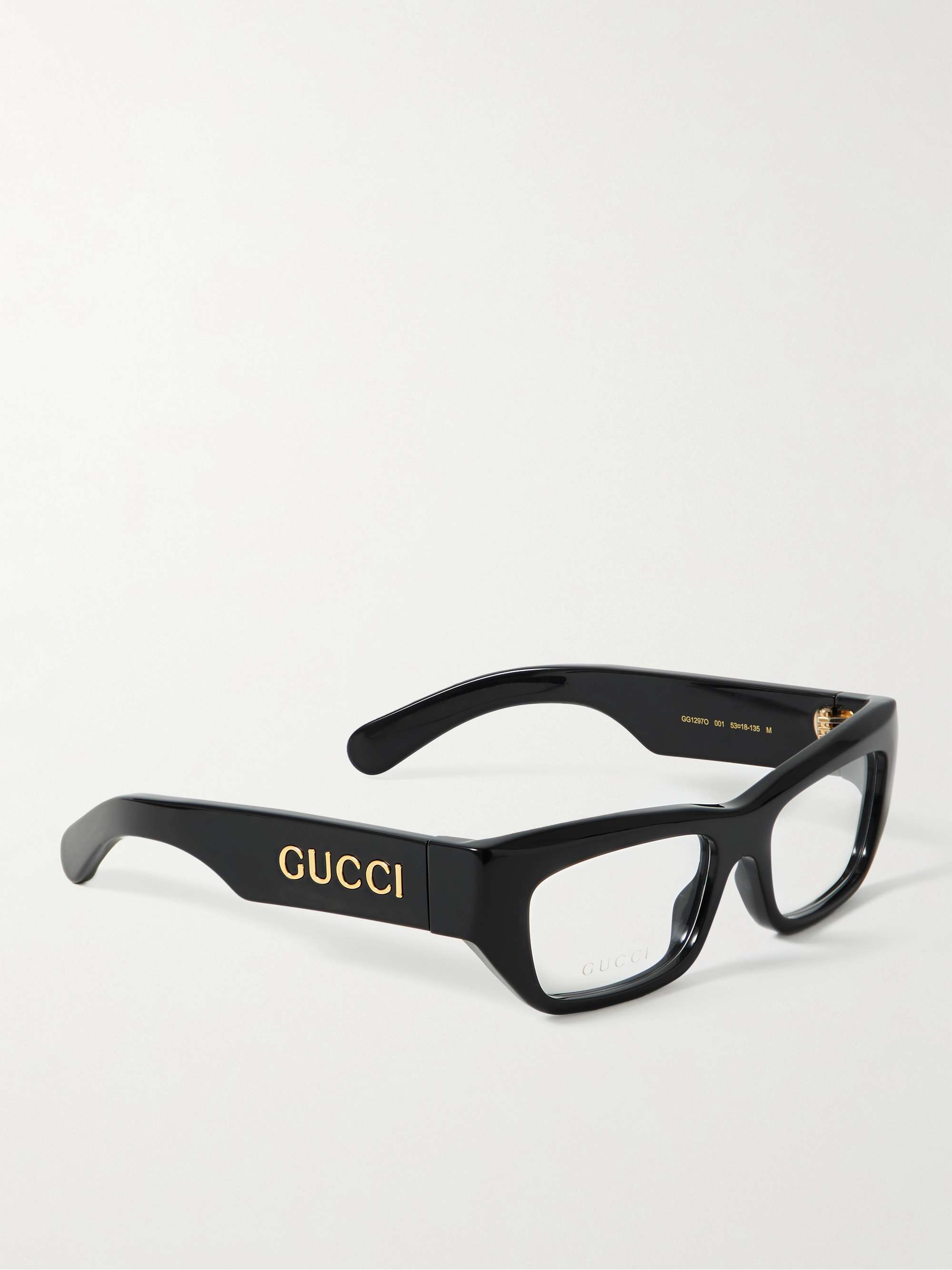 GUCCI EYEWEAR Rectangular-Frame Acetate Optical Glasses