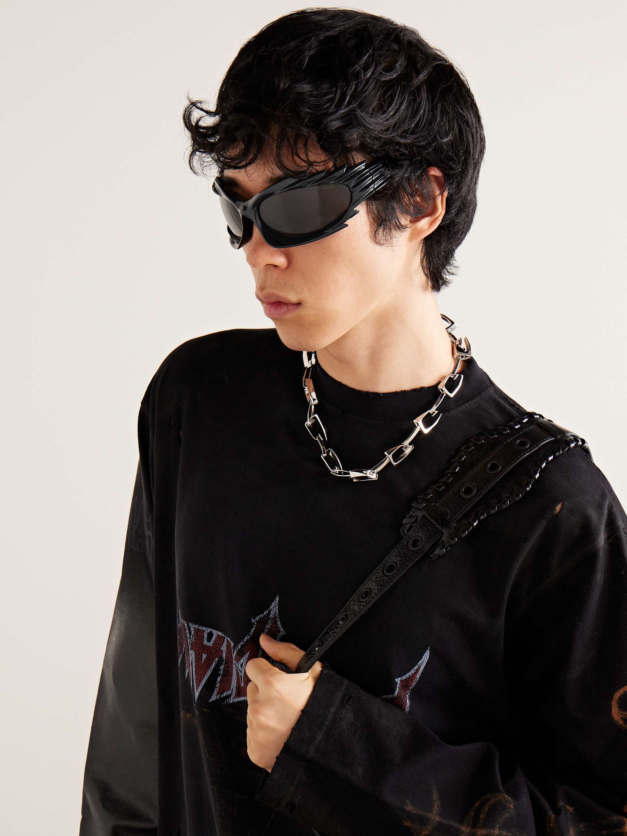 balenciaga spike sunglasses