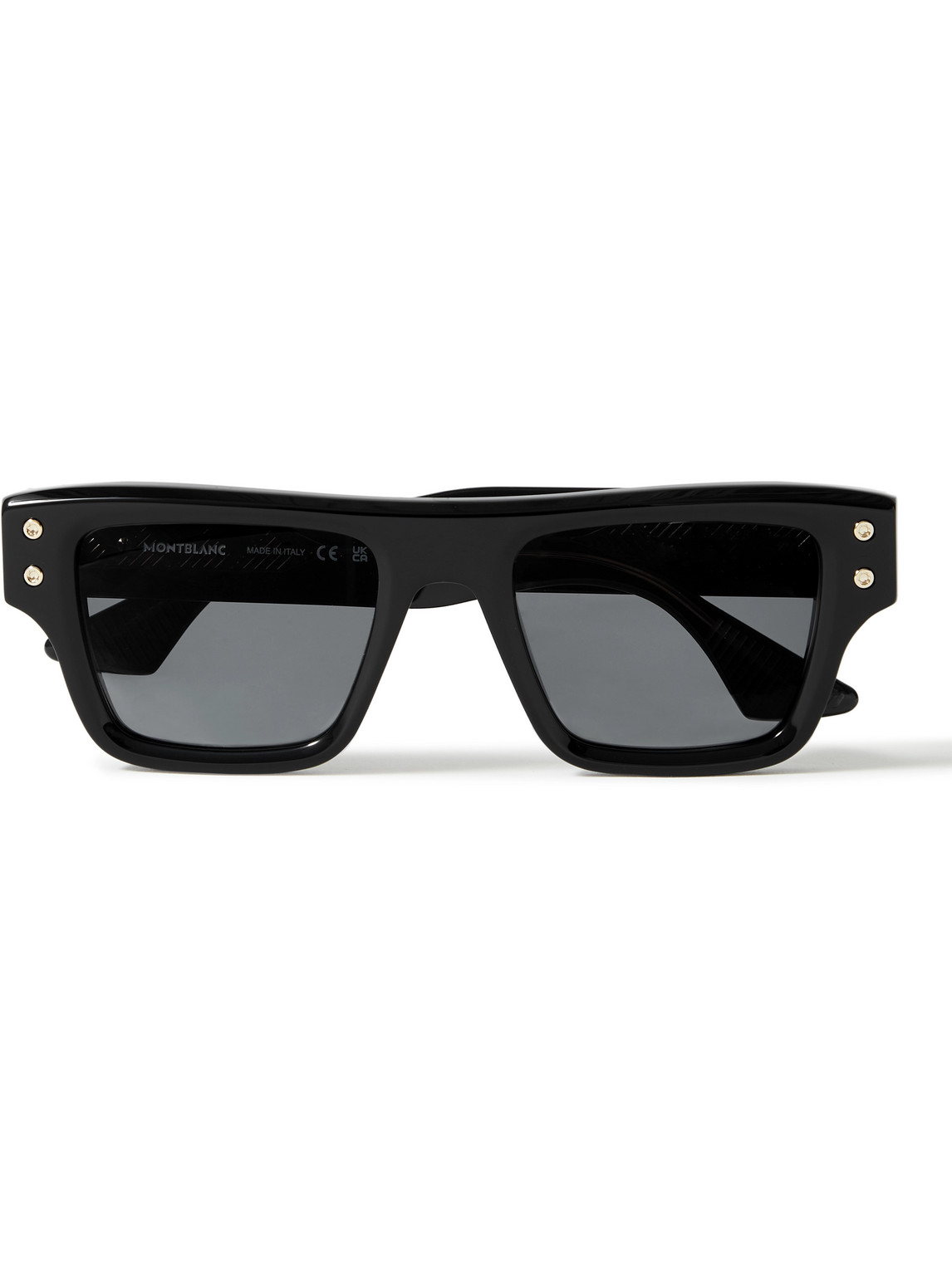 Montblanc Square-frame Acetate Sunglasses In Black