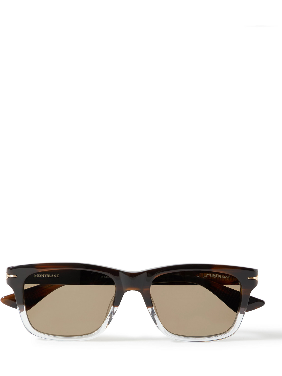 Montblanc Square-frame Tortoiseshell Acetate Sunglasses
