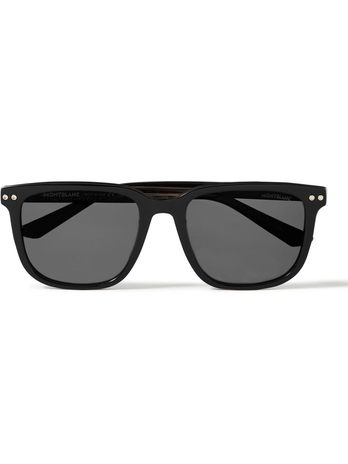 Montblanc D-frame Acetate Sunglasses In Black
