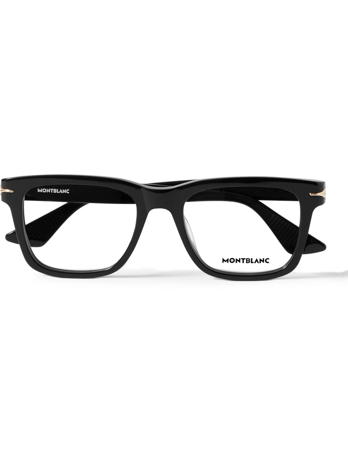 Montblanc Dframe Acetate Optical Glasses In Black ModeSens