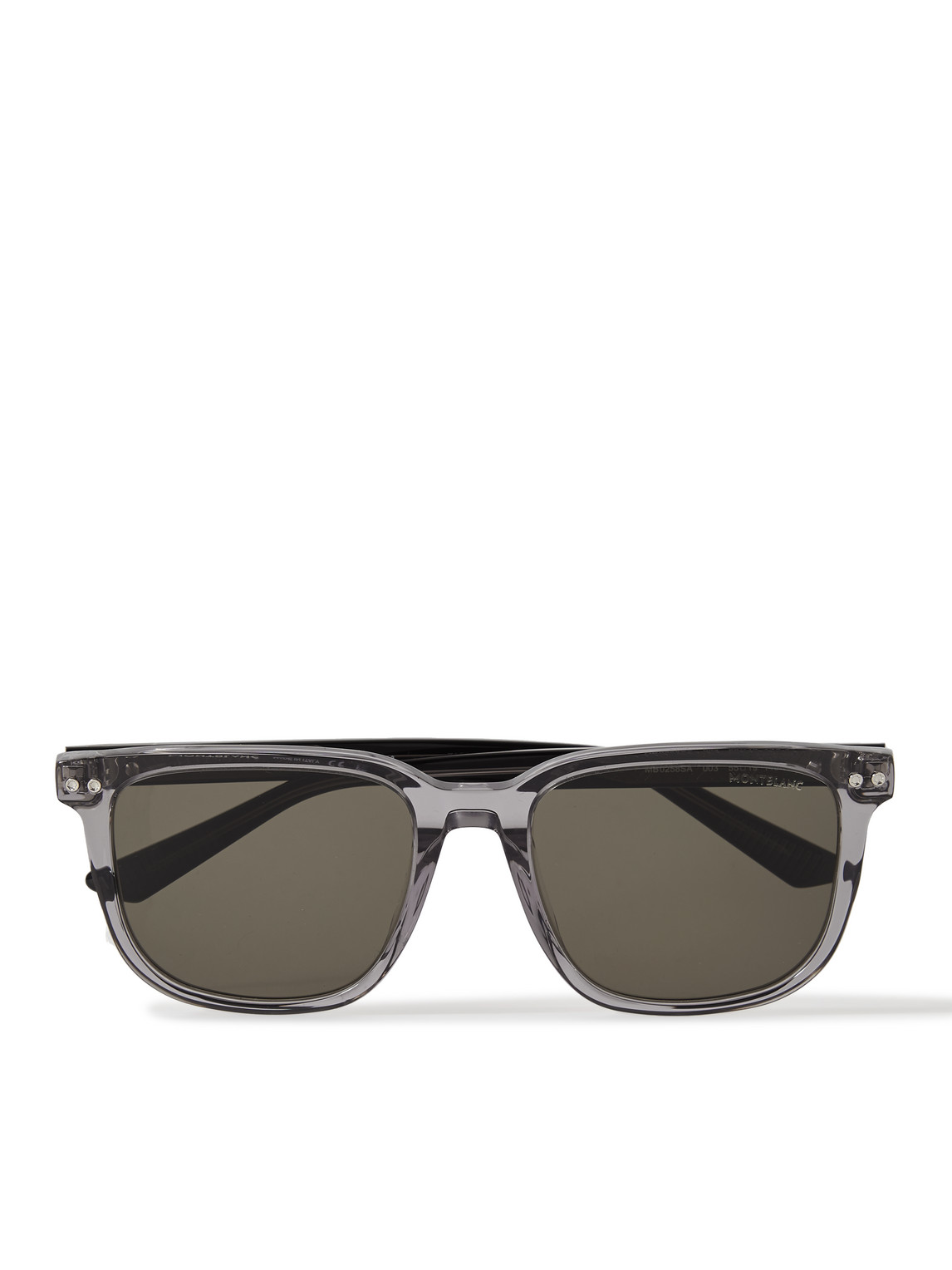 Montblanc D-frame Acetate Sunglasses In Gray