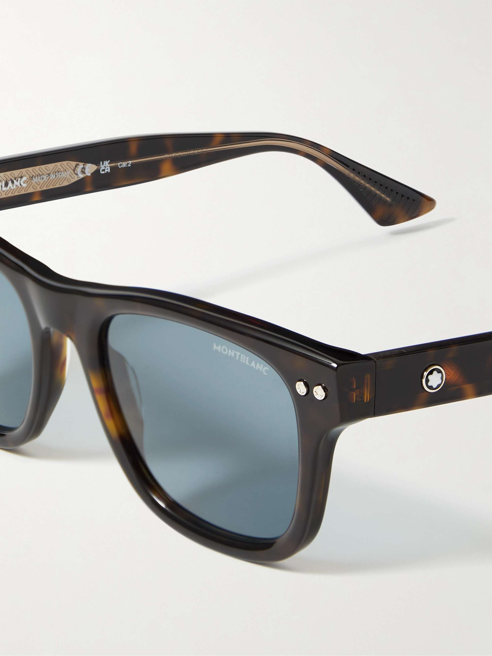 MONTBLANC DFrame Tortoiseshell Actetate Sunglasses for Men MR PORTER