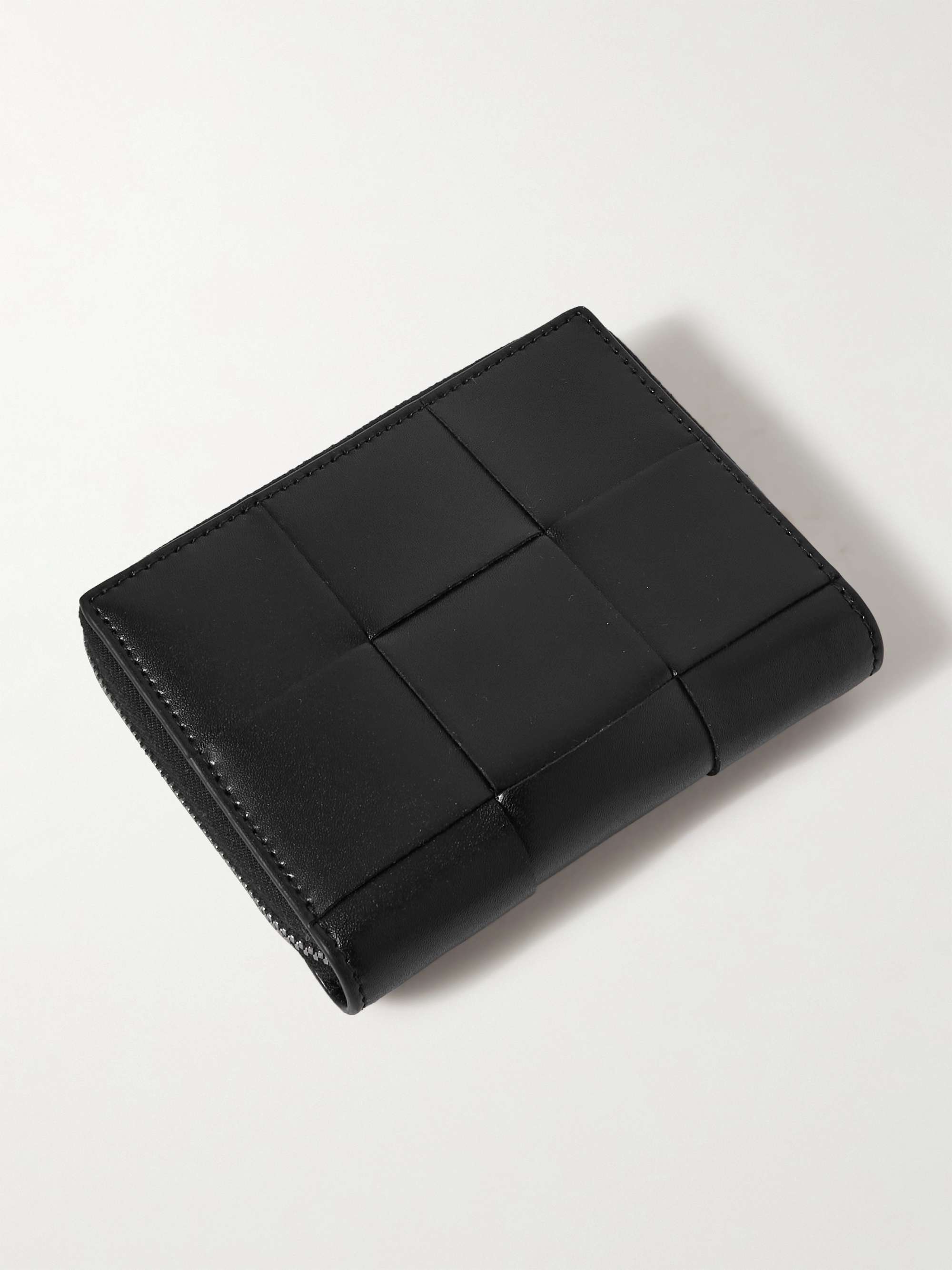 BOTTEGA VENETA Zip-Around Intrecciato Leather Wallet