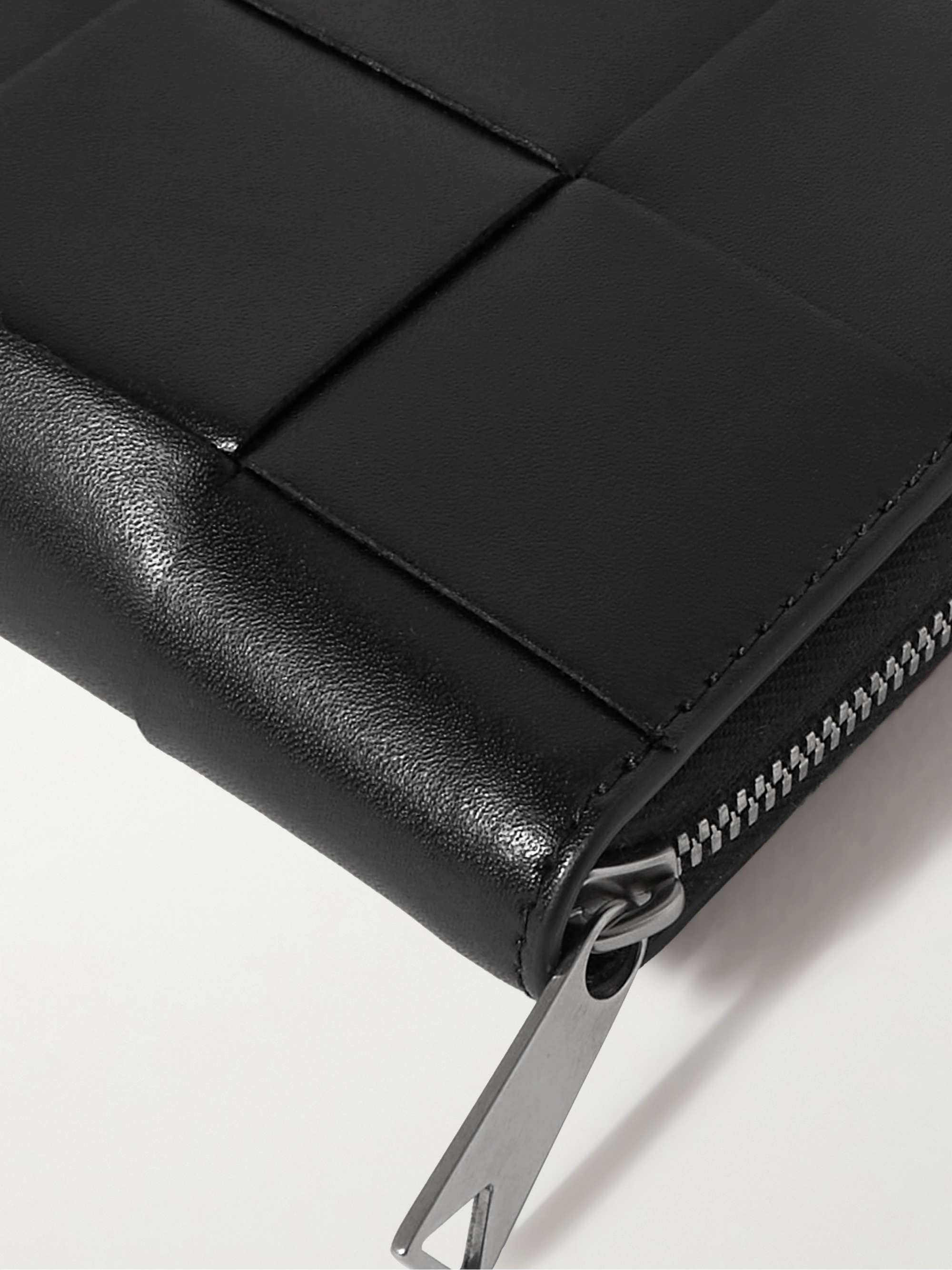 BOTTEGA VENETA Zip-Around Intrecciato Leather Wallet
