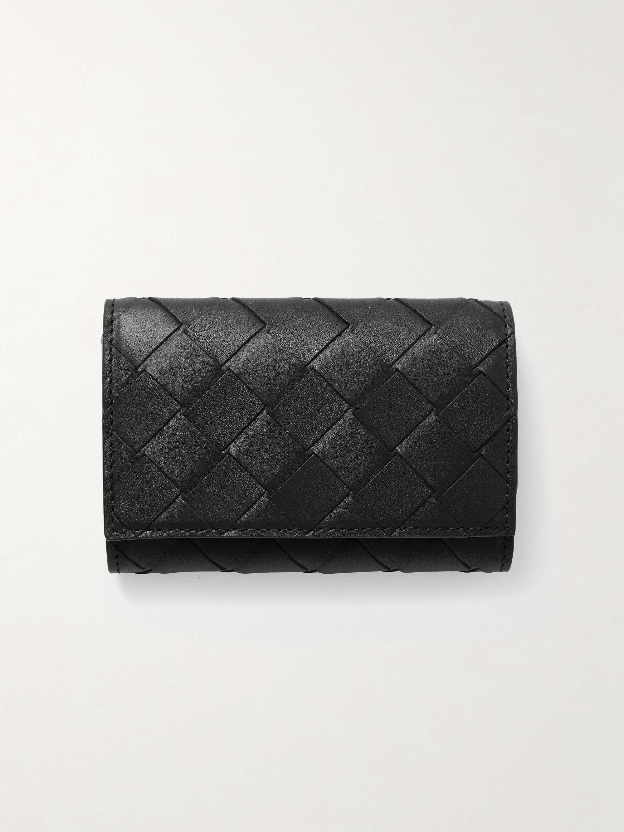 Bottega Veneta - Intrecciato Leather Pouch - Mens - Black