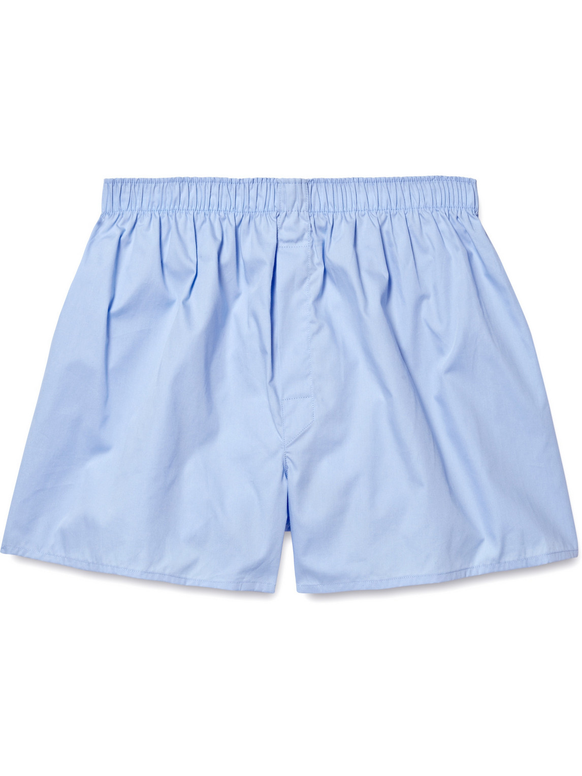 Sunspel Cotton Boxer Shorts In Blue
